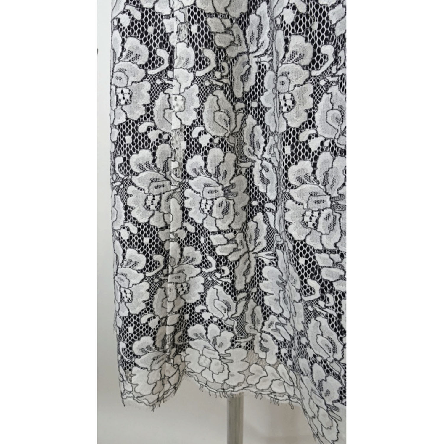 【4月中旬入荷予定】Super Beauty ライン花レース素材半袖ワンピース - 画像13