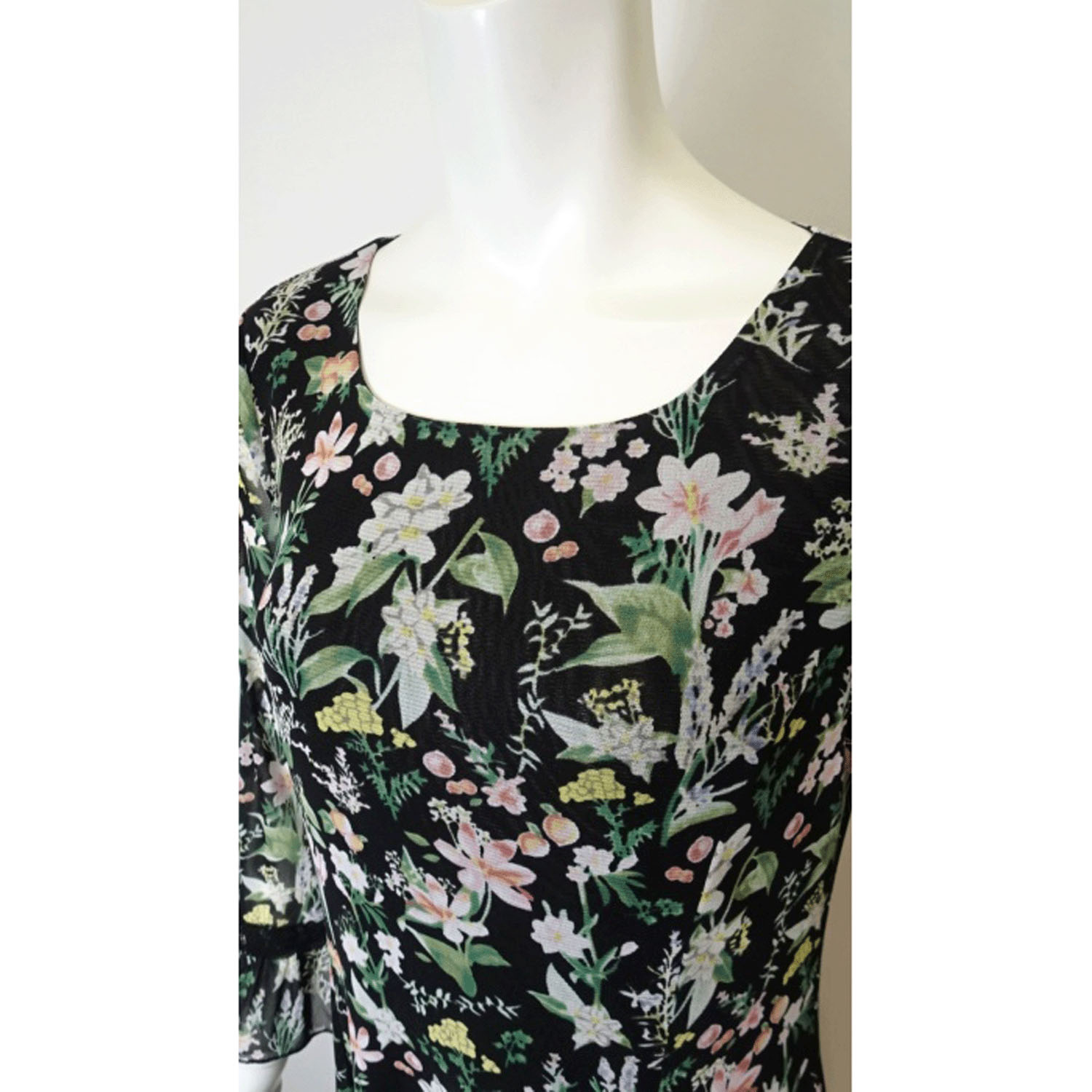 Super Beauty 多色使いパワーネット素材ワンピース - 画像11