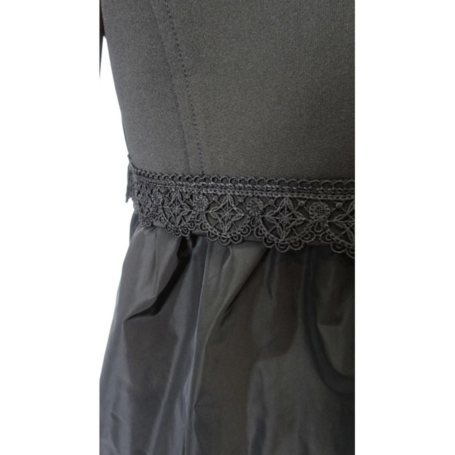 Super Beauty タフタ素材フリル切替ロングジレ - 画像18