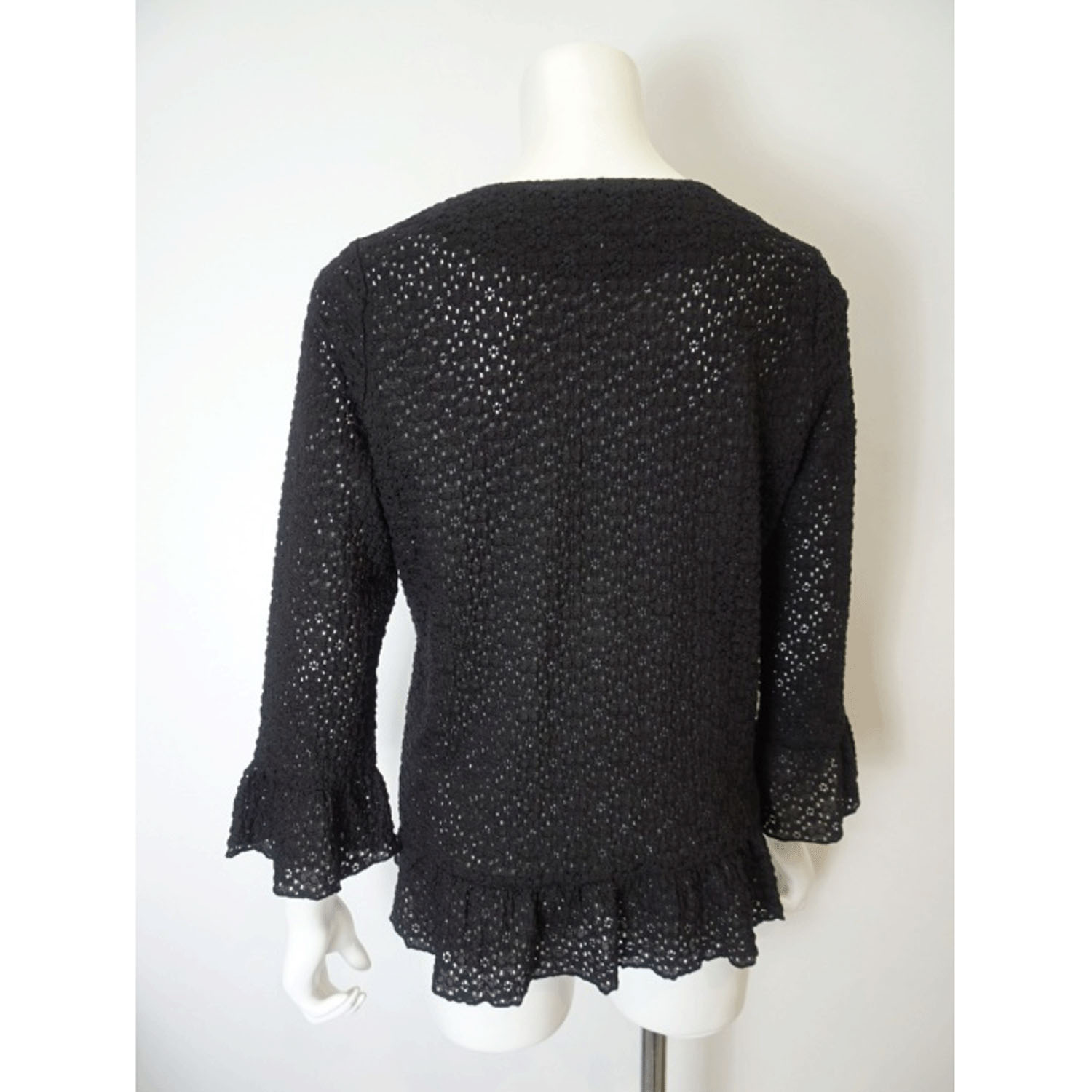 【LIVE ARCHIVE】Super Beauty 伸縮素材コサージュ付ノーカラージャケット - 画像12