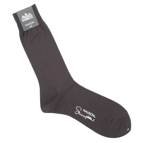 HALISON ビジネスソックス スーピマ平編無地 - 画像2