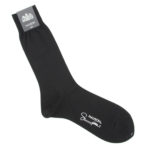 HALISON ビジネスソックス スーピマ平編無地 - 画像3