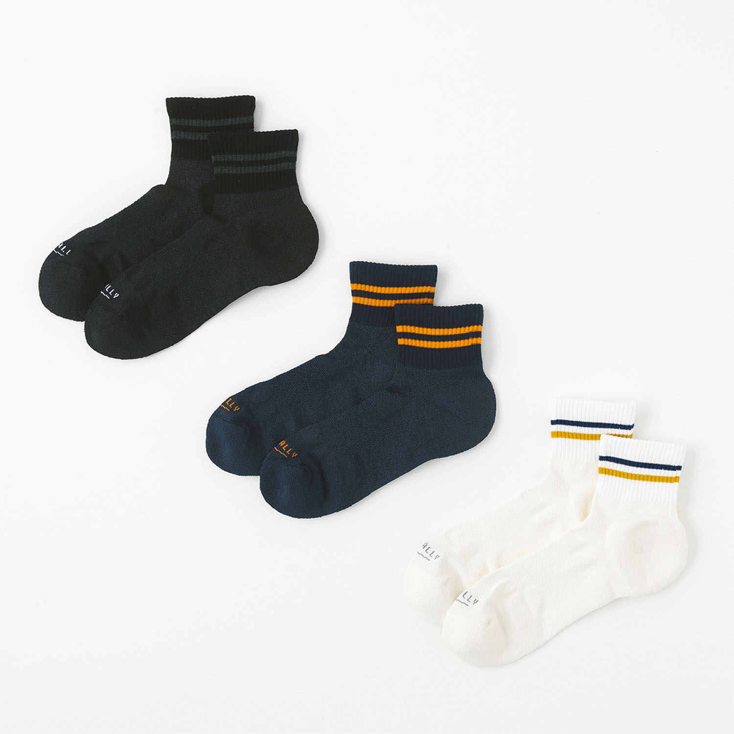 PESCALLY和紙パイルラインソックス 25cm－27cm - 画像1