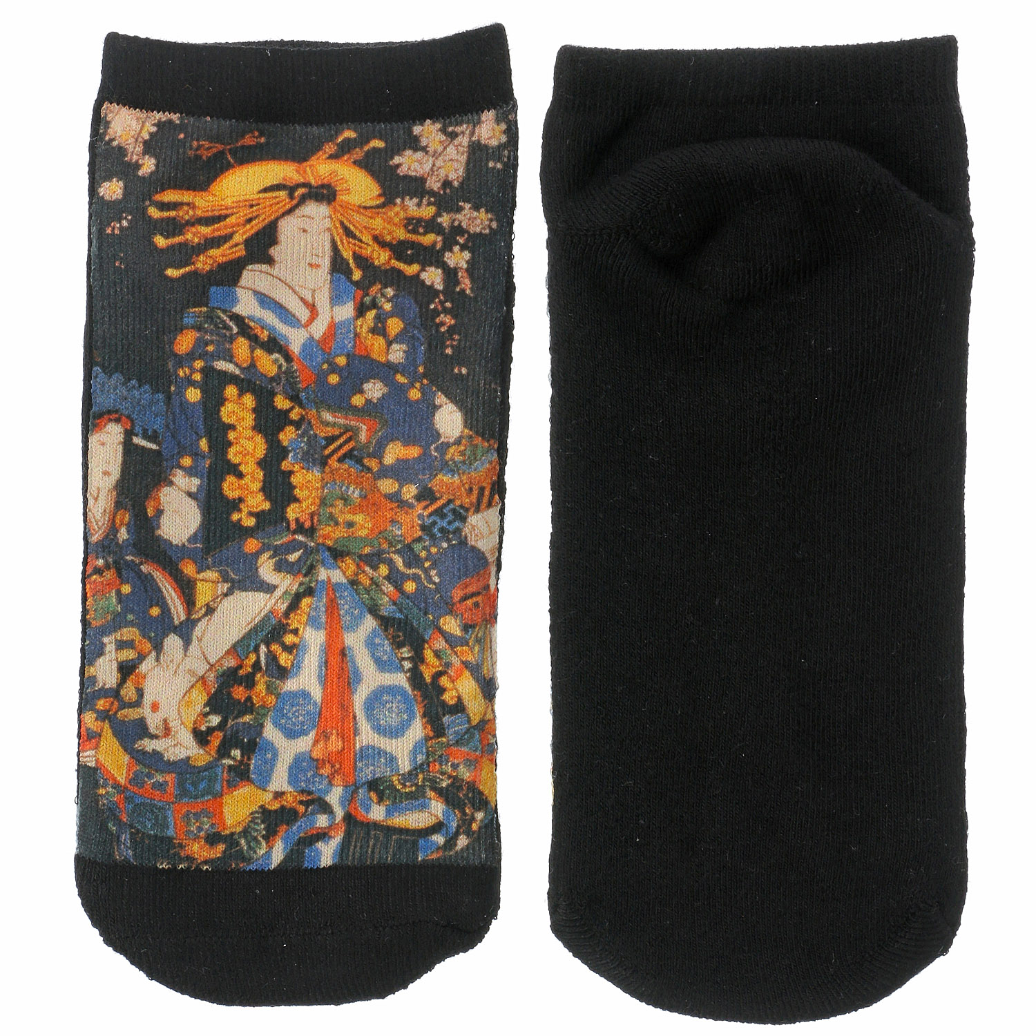 スニーカー丈和柄転写ソックス - 画像3