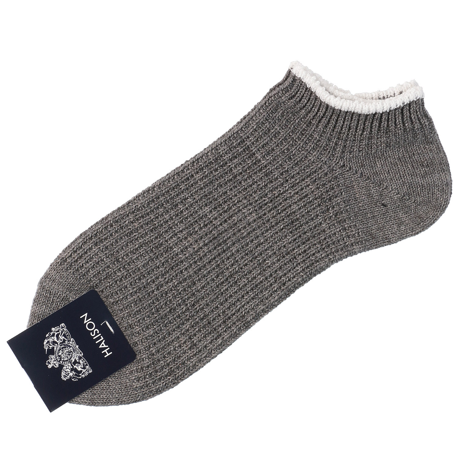 リサイクルコットン カノコリブ アンクルソックス