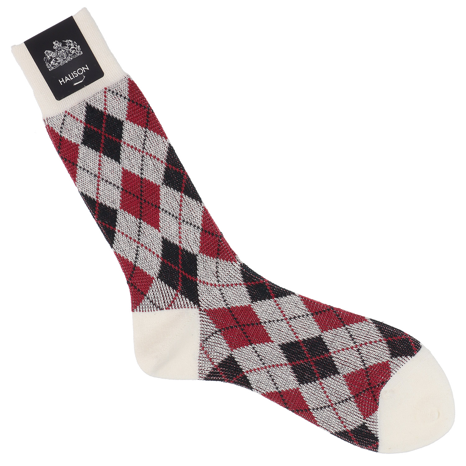 綿麻 ミドルアーガイルソックス - 画像3