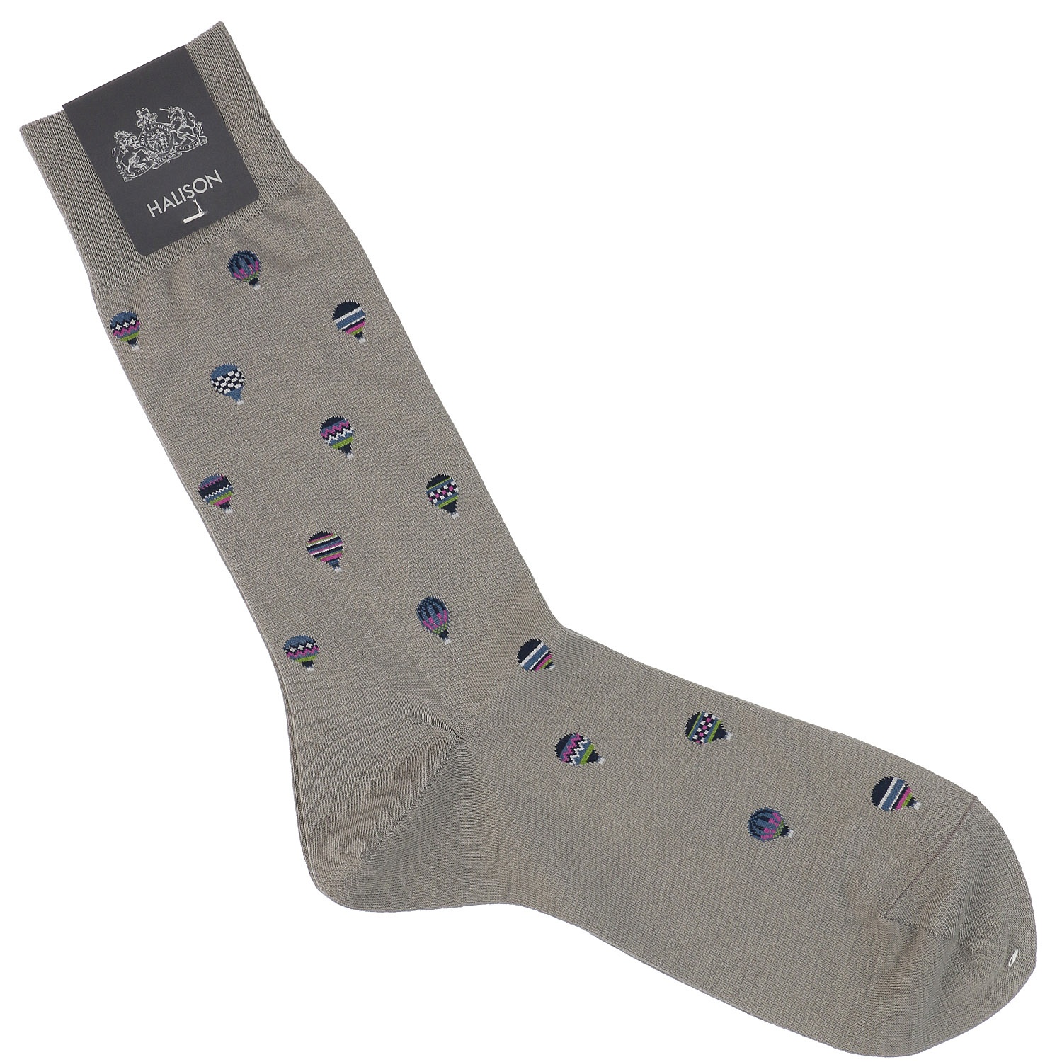 クールマックス綿 気球柄 ソックス