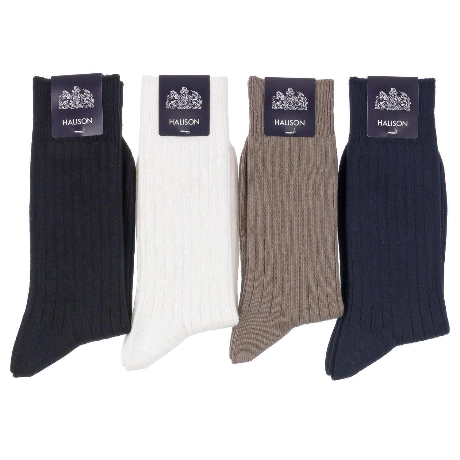 HALISON オーガニックコットン ミドルゲージ ソックス - 画像1
