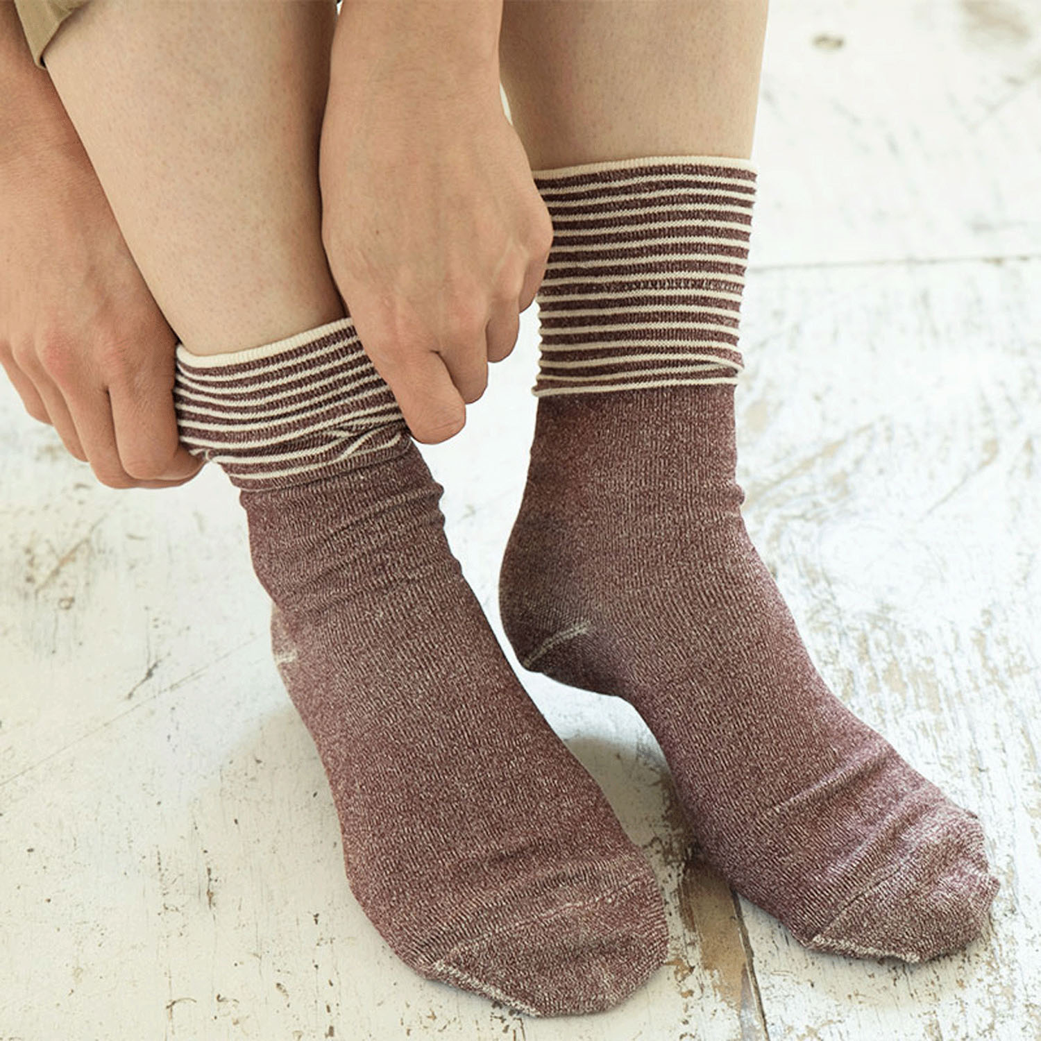 天衣無縫 いつもソックスボーダー Lサイズ - 画像4