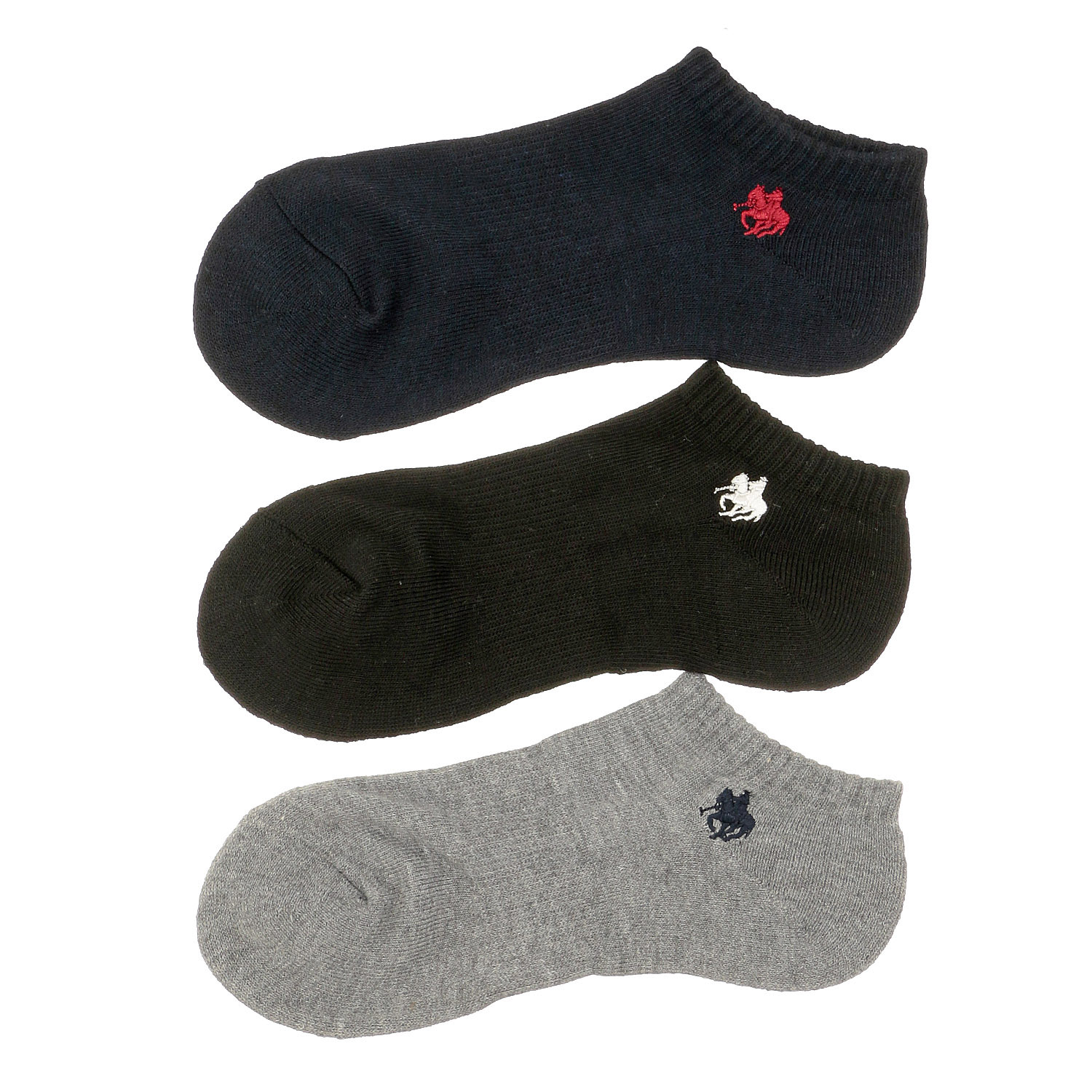 POLO（ポロ）スニーカー丈3Pソックス 紳士 - 画像3