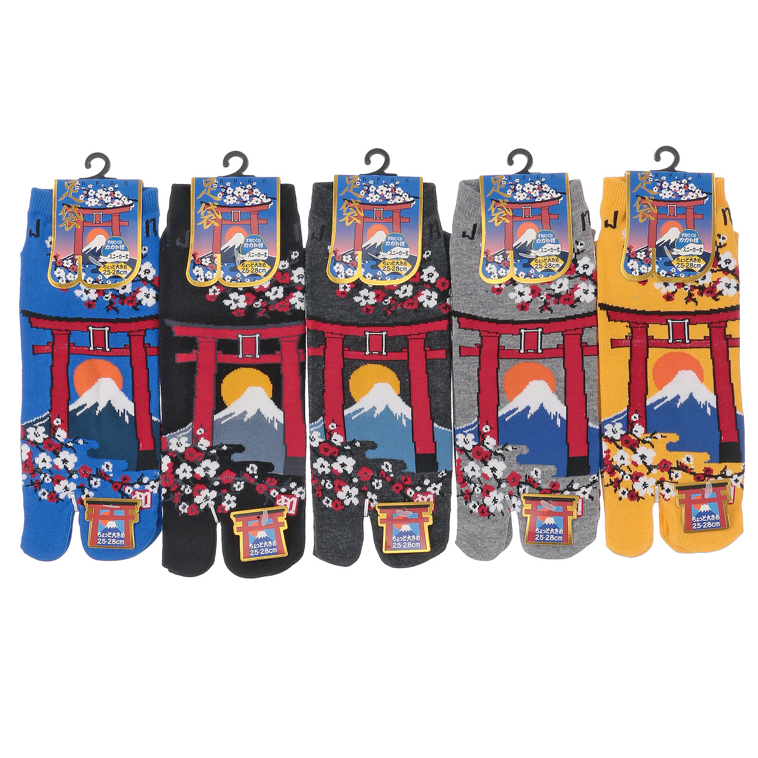 和柄足袋 富士鳥居 - 画像1