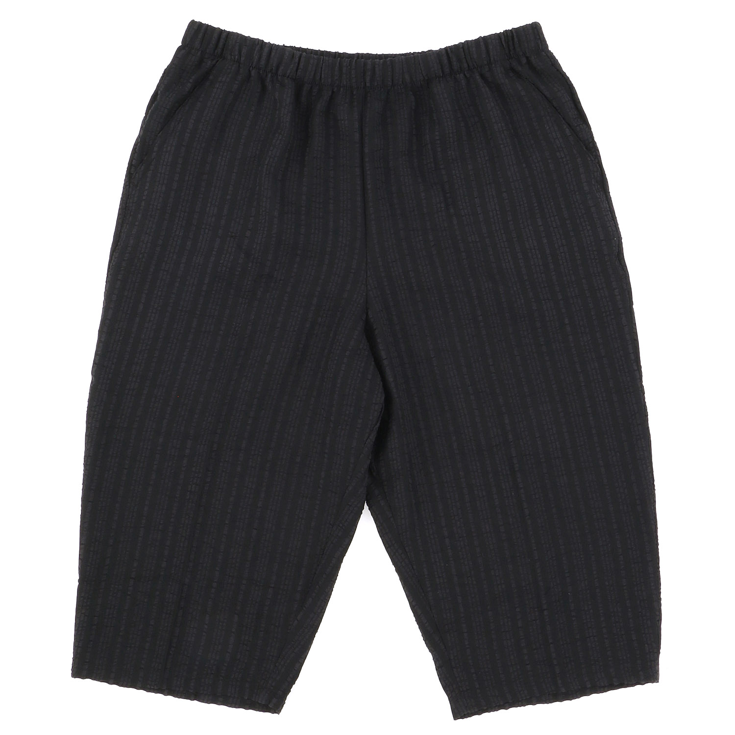 紳士 おにわパンツ7分丈 ストライプ - 画像1