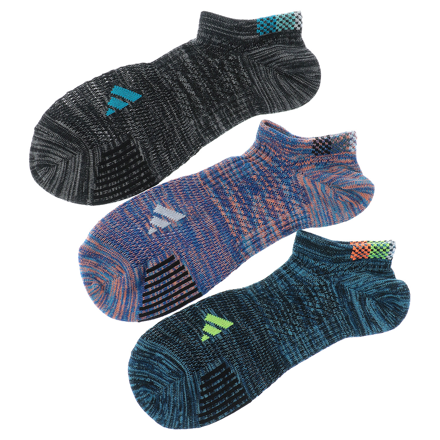 adidas スーパーメッシュスニーカー丈ソックス3P 紳士 - 画像3