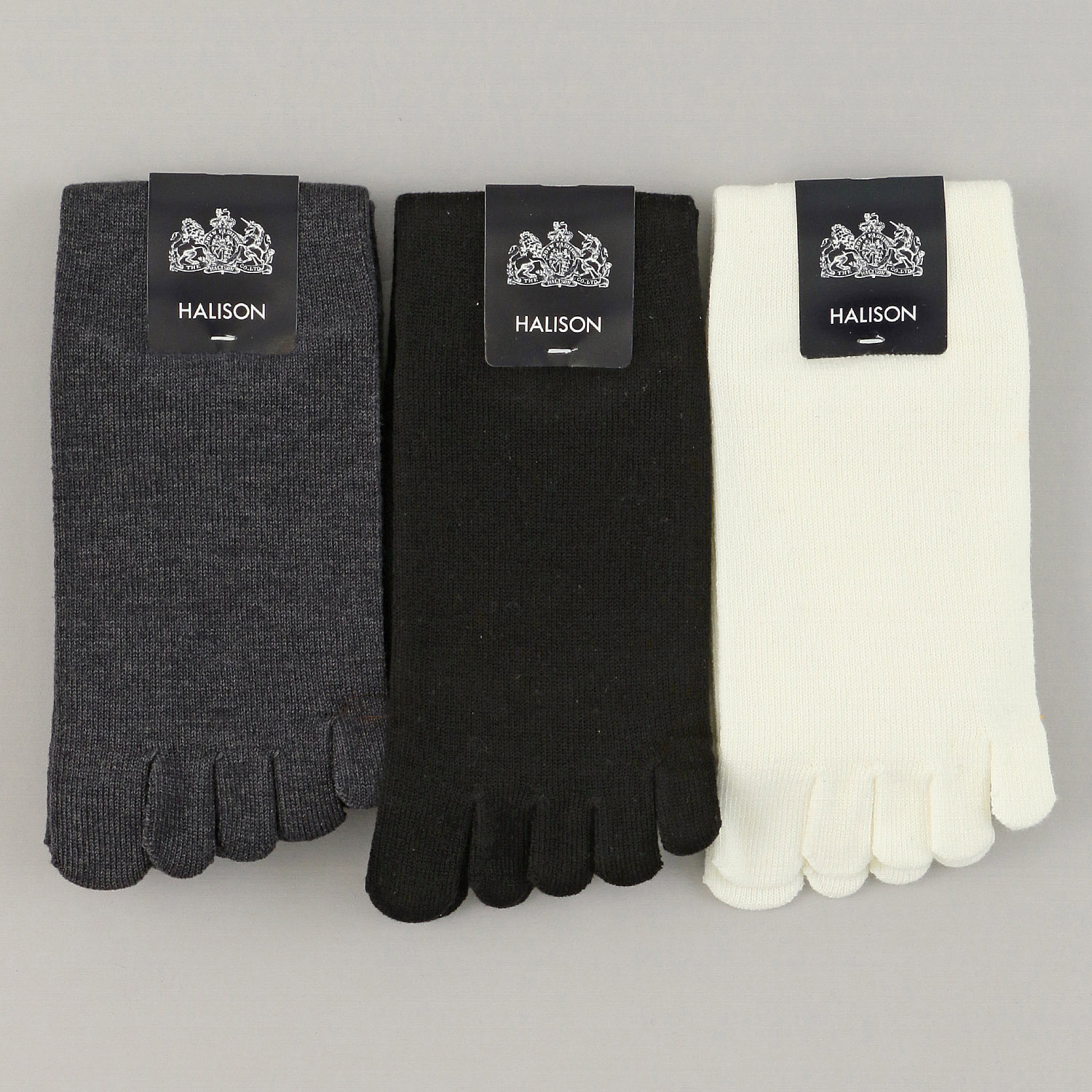 HALISON ドライ綿混 5本指 デイリーソックス - 画像1