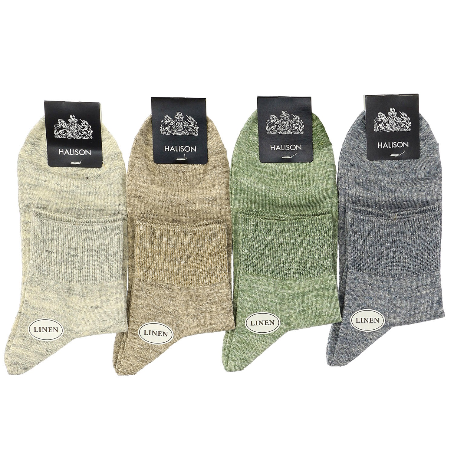 HALISON リネン ショートソックス - 画像1