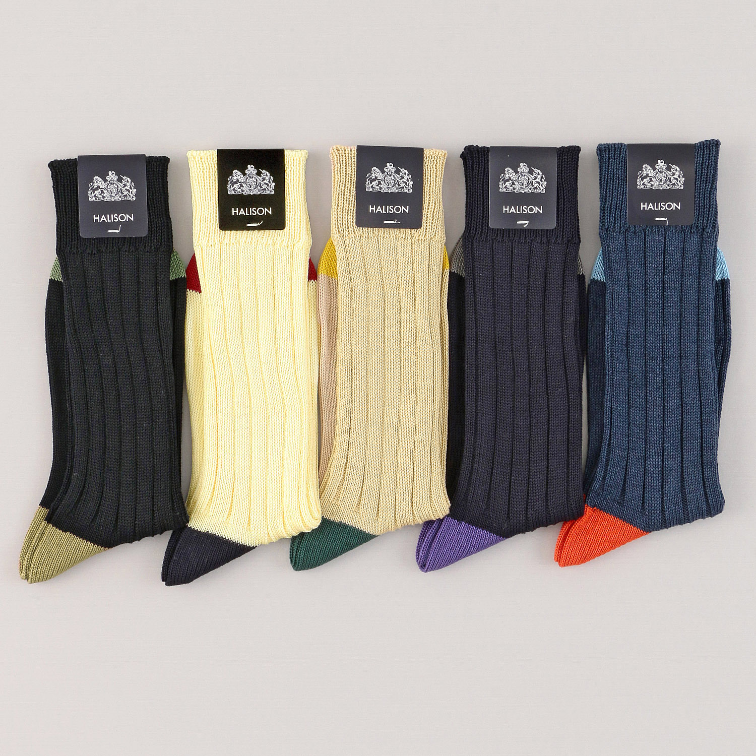 HALISON スーピマ ヒール＆トウ ソックス - 画像1