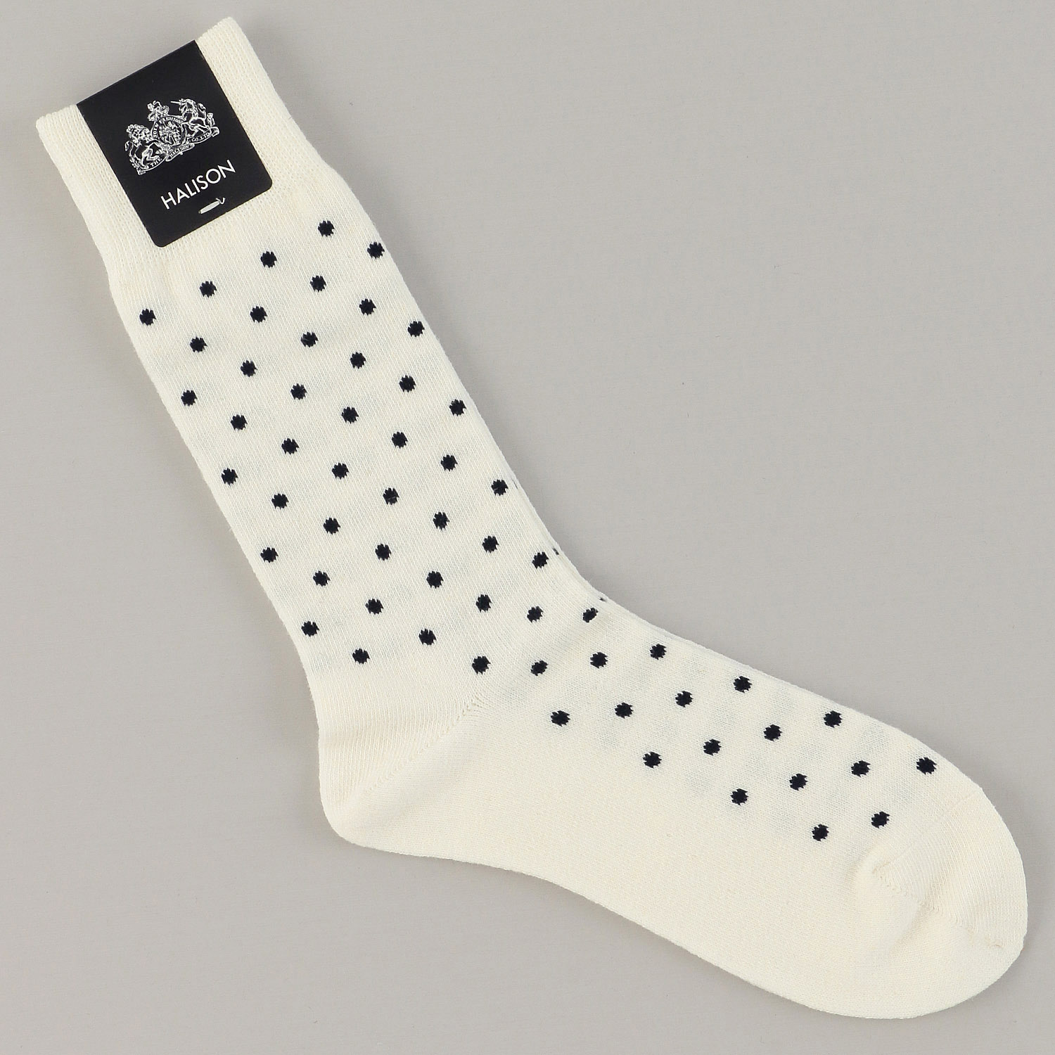 HALISON 綿麻 ポルカドット ソックス - 画像4