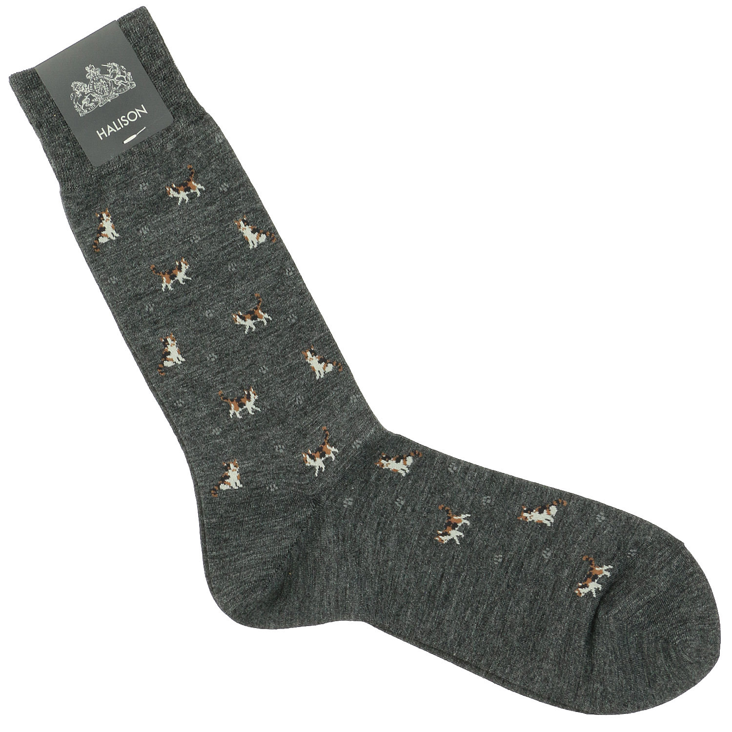 HALISON クールマックス綿 三毛猫柄ソックス - 画像2