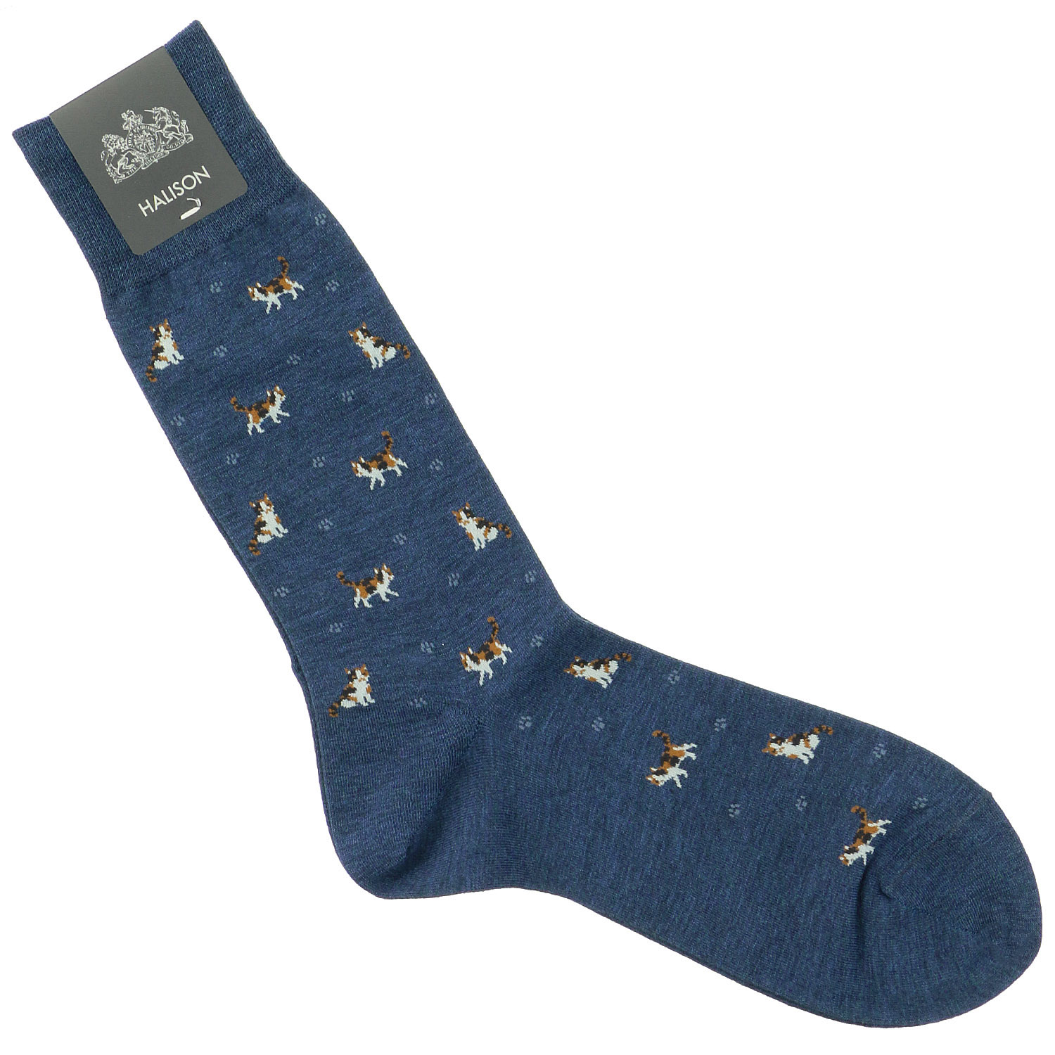 HALISON クールマックス綿 三毛猫柄ソックス - 画像5