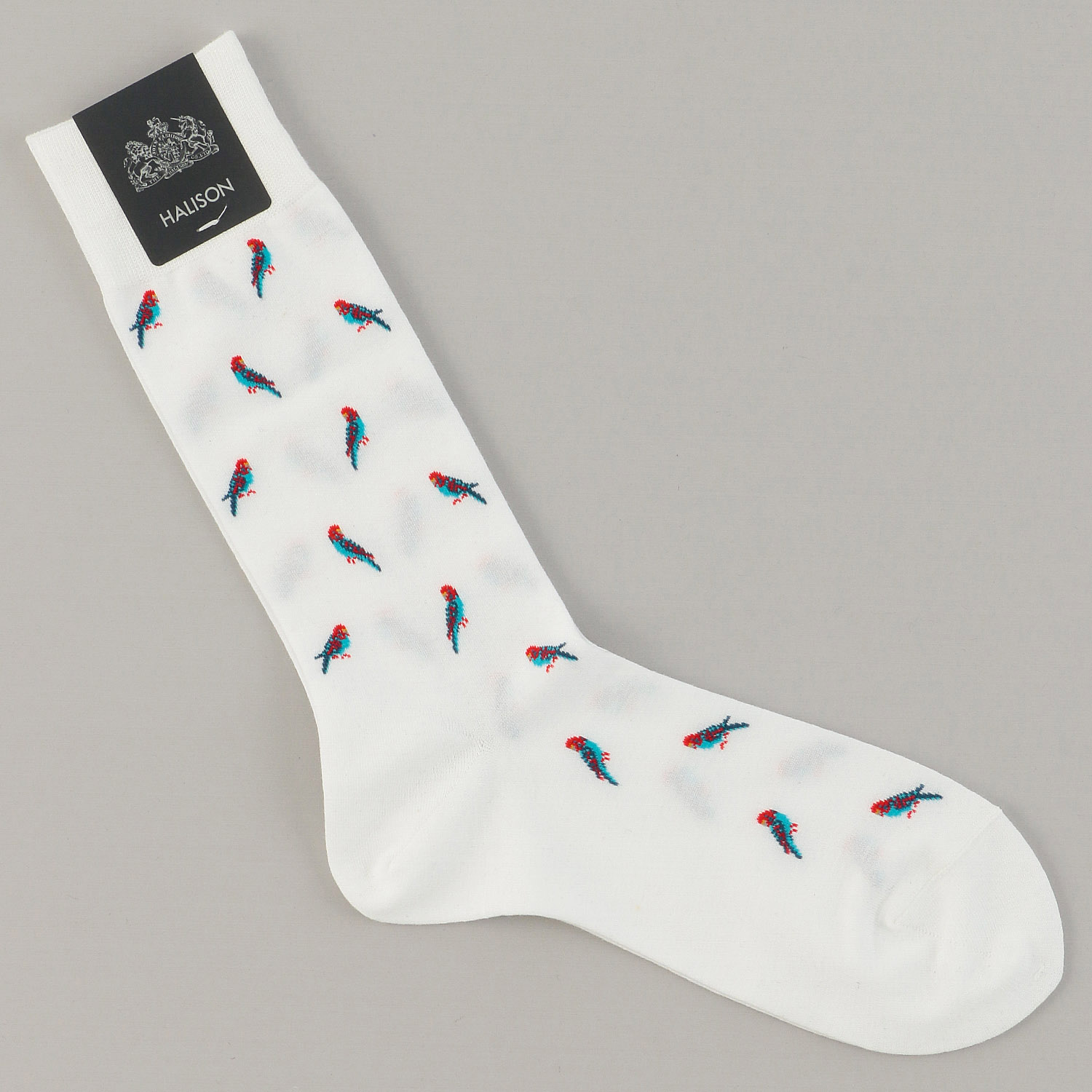 HALISON クールマックス綿 インコ柄ソックス - 画像3