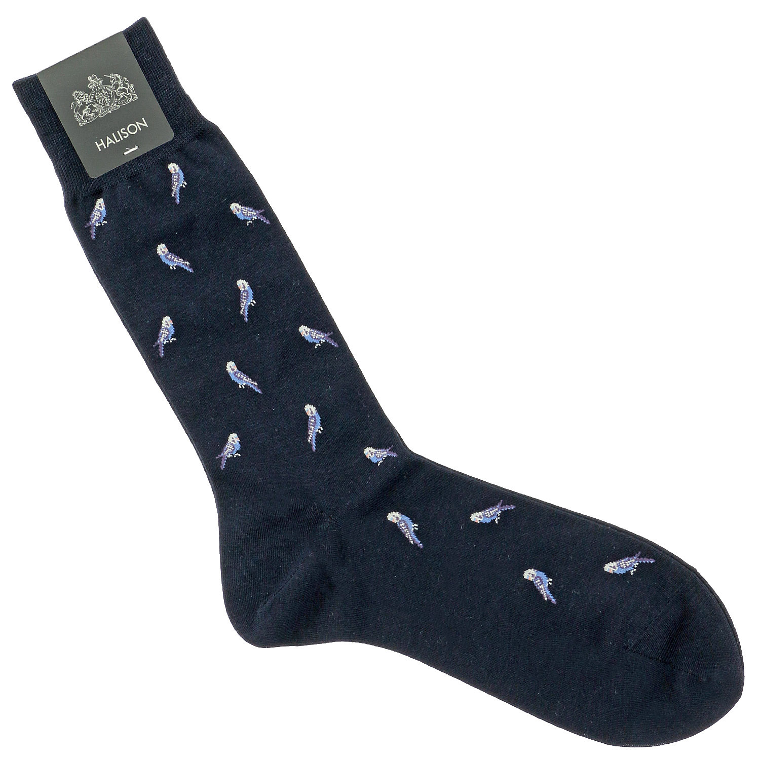 HALISON クールマックス綿 インコ柄ソックス - 画像4
