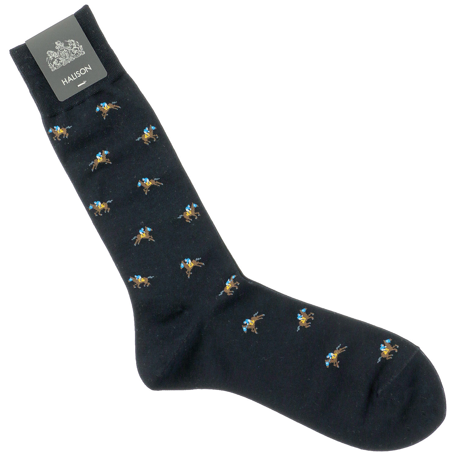 HALISON エジプト綿 競馬柄 ソックス - 画像5