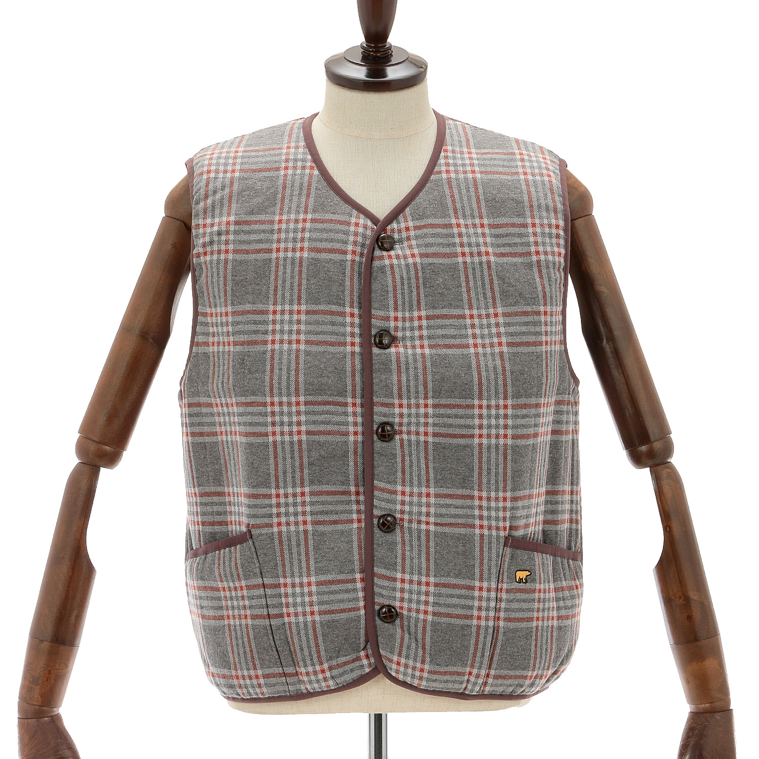 Golden Bear メンズ中綿カジュアルベスト