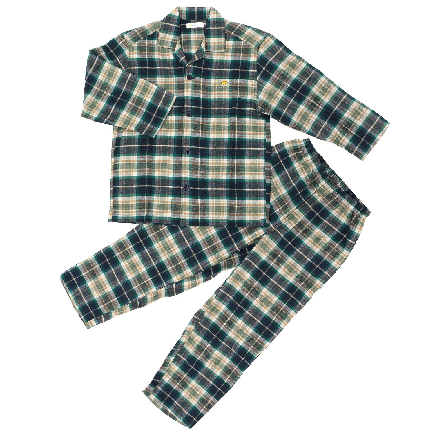 GoldenBear 紳士長袖パジャマ ネルチェック - 画像3