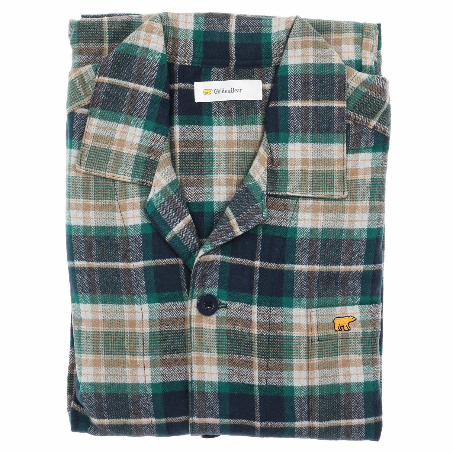 GoldenBear 紳士長袖パジャマ ネルチェック - 画像4