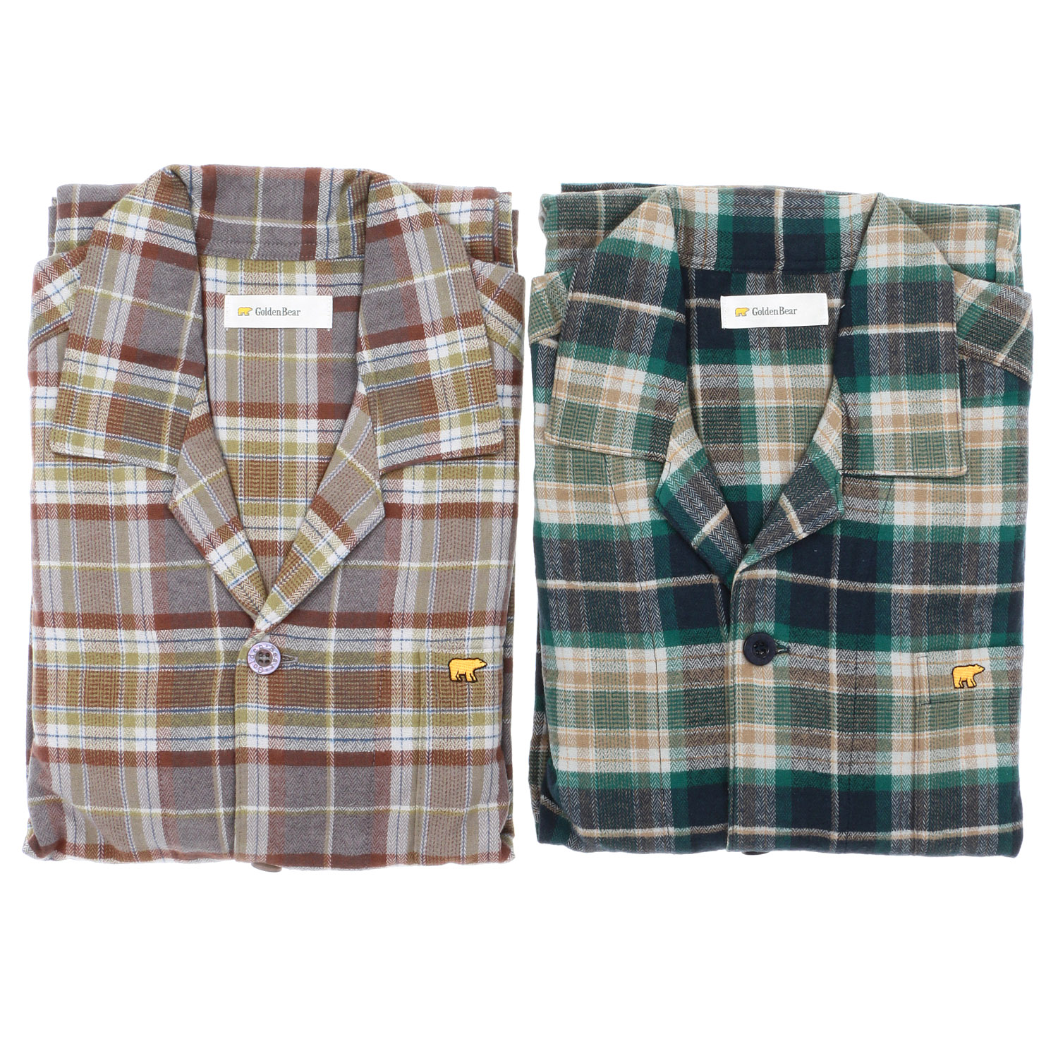 GoldenBear 紳士長袖パジャマ ネルチェック