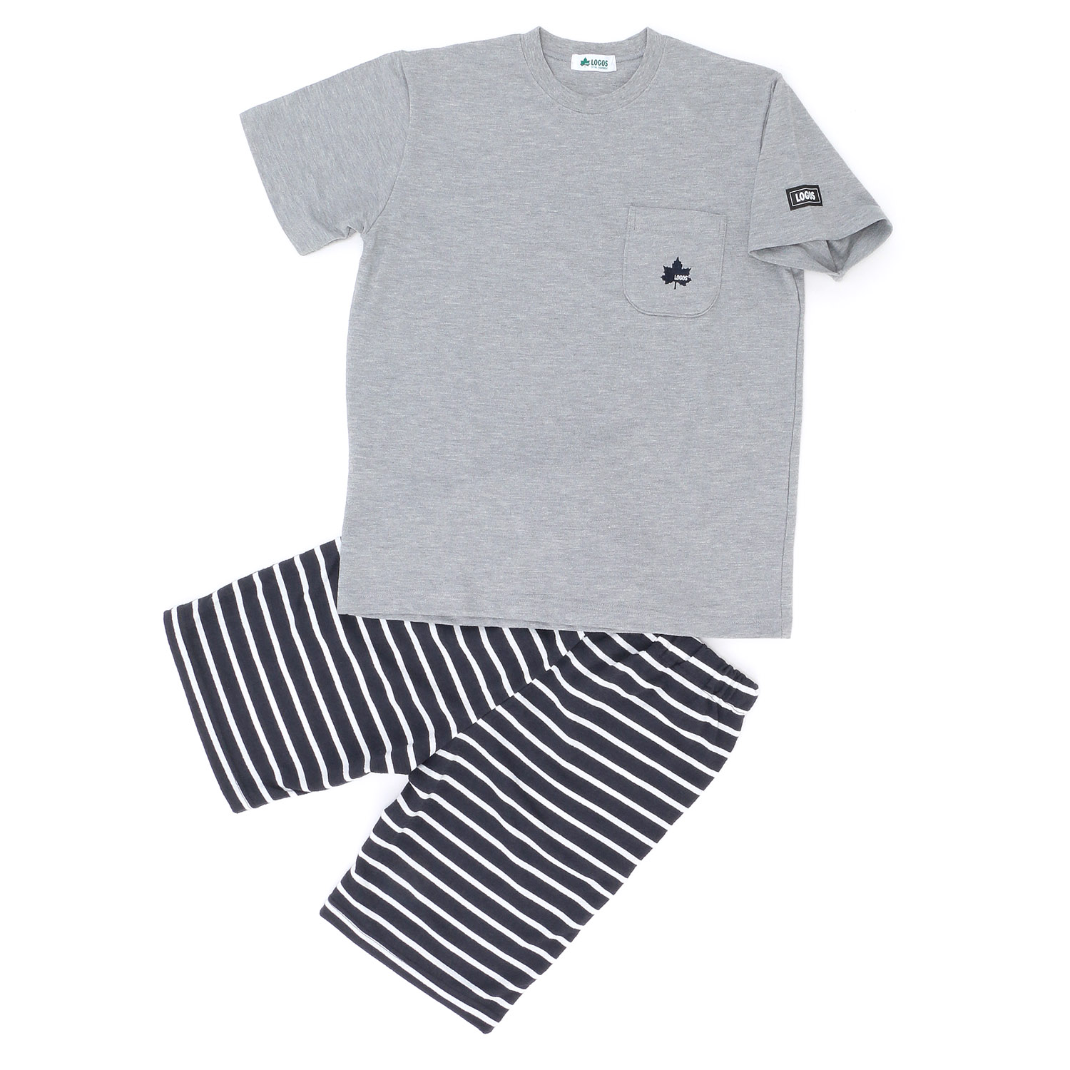 LOGOS 紳士 スフレジャカードTC天竺ポケットTスーツ - 画像2