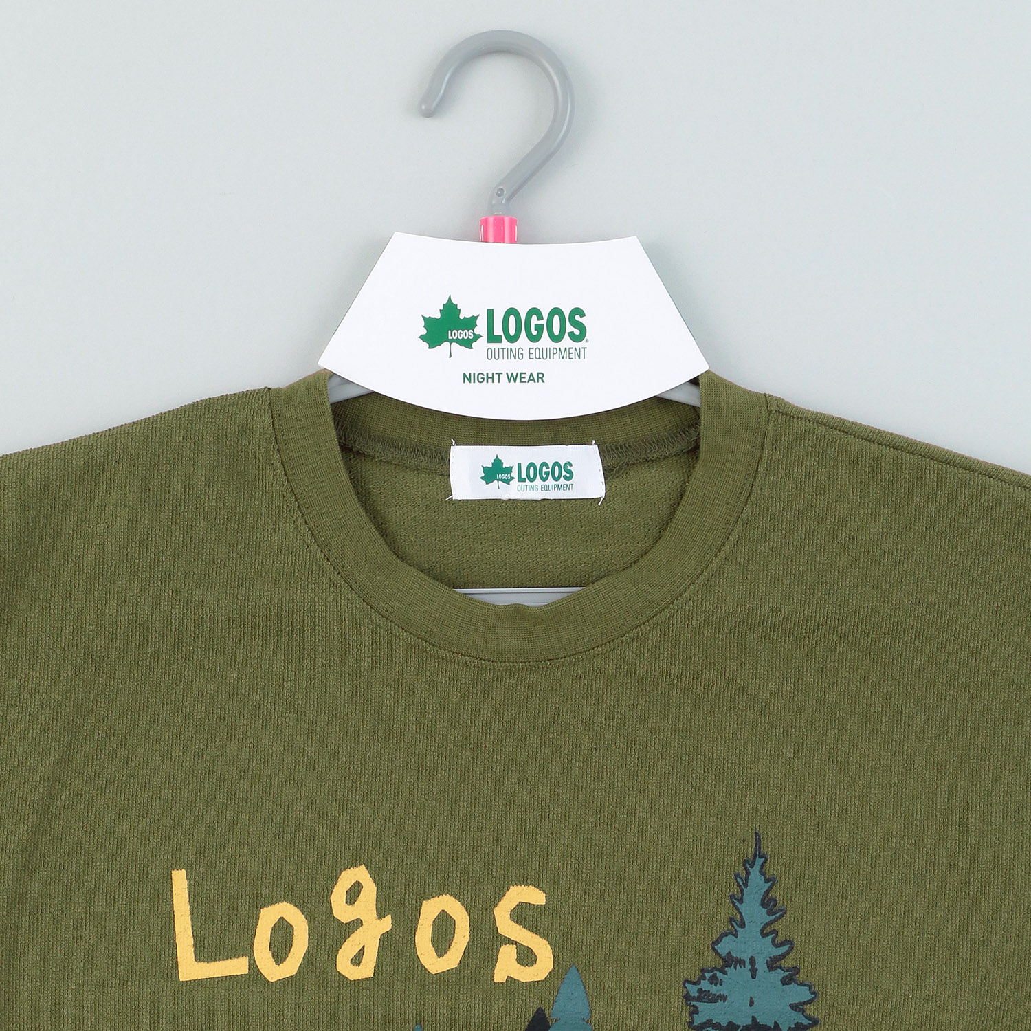 LOGOS 紳士スフレジャガードTC天竺テント柄Tシャツ - 画像4