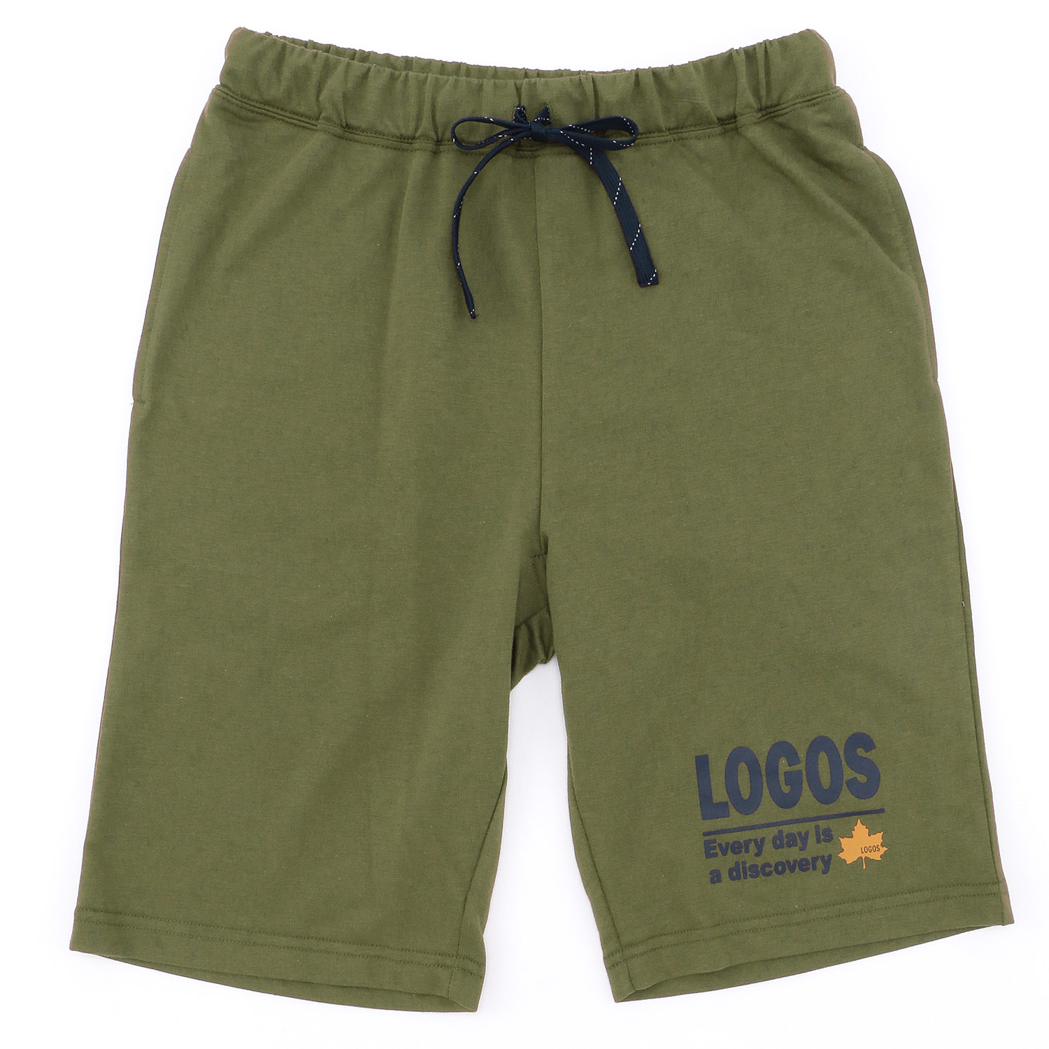 LOGOS 紳士ミニ裏毛無地ハーフパンツ - 画像2