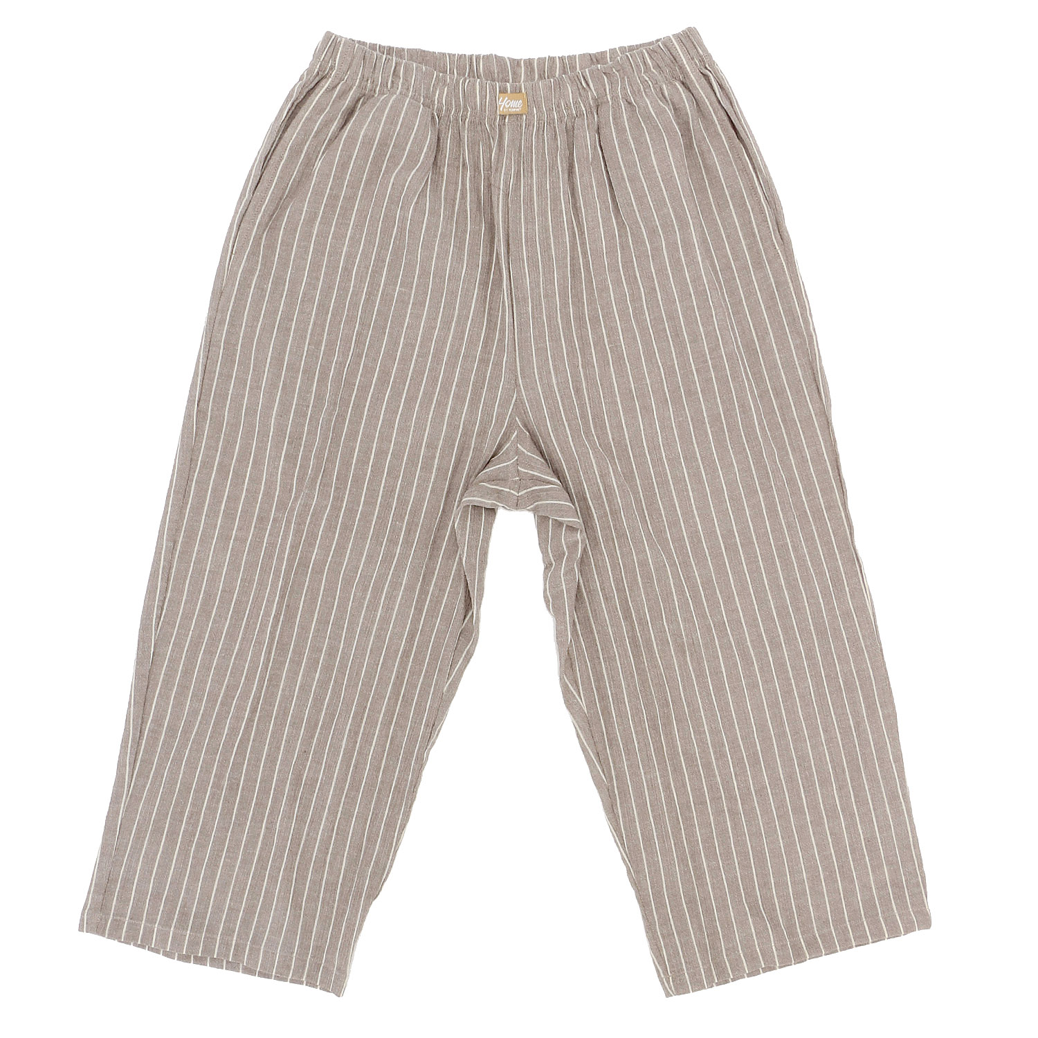 HOME BY TEMPUR 紳士 8分丈ステテコ（前閉じ）  先染クレープ