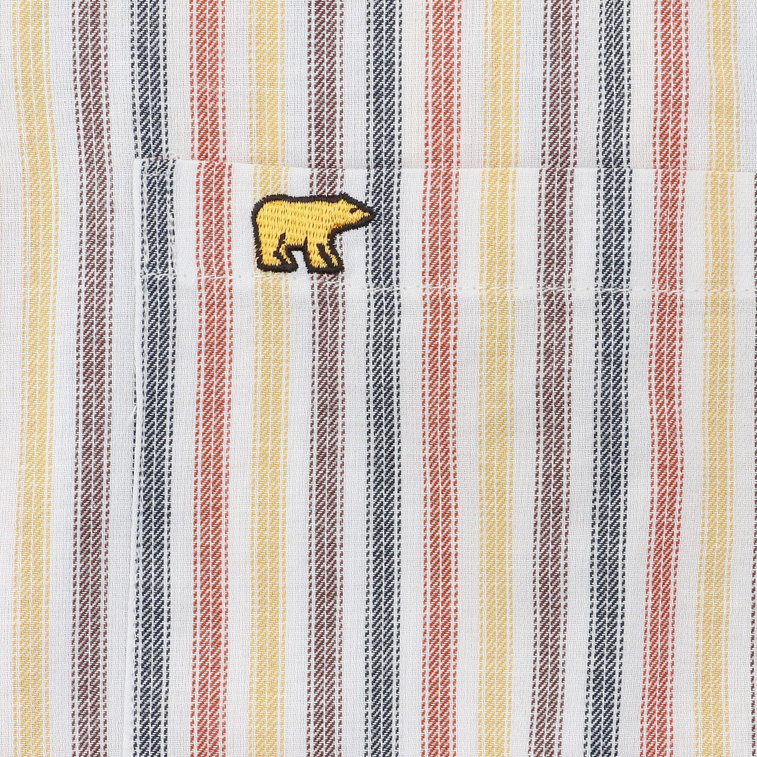 GoldenBear 長袖テーラーパジャマ ツイル ストライプ柄 - 画像4