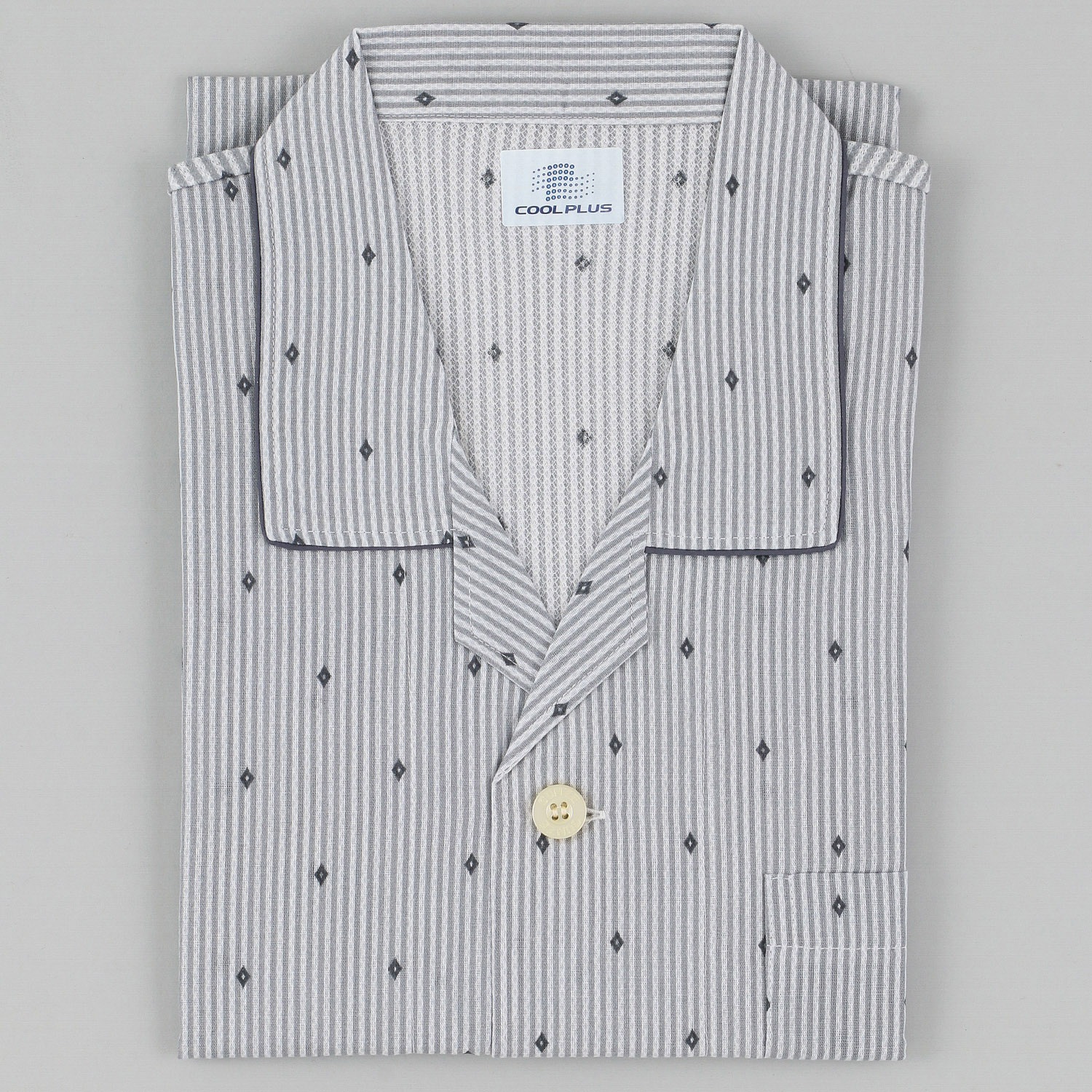 GUNZE COOL PLUS 背中メッシュ 長袖長パンツパジャマ - 画像2