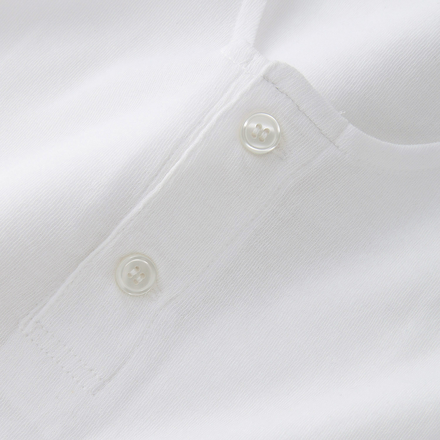 紳士 綿強撚 釦付半袖シャツ - 画像3