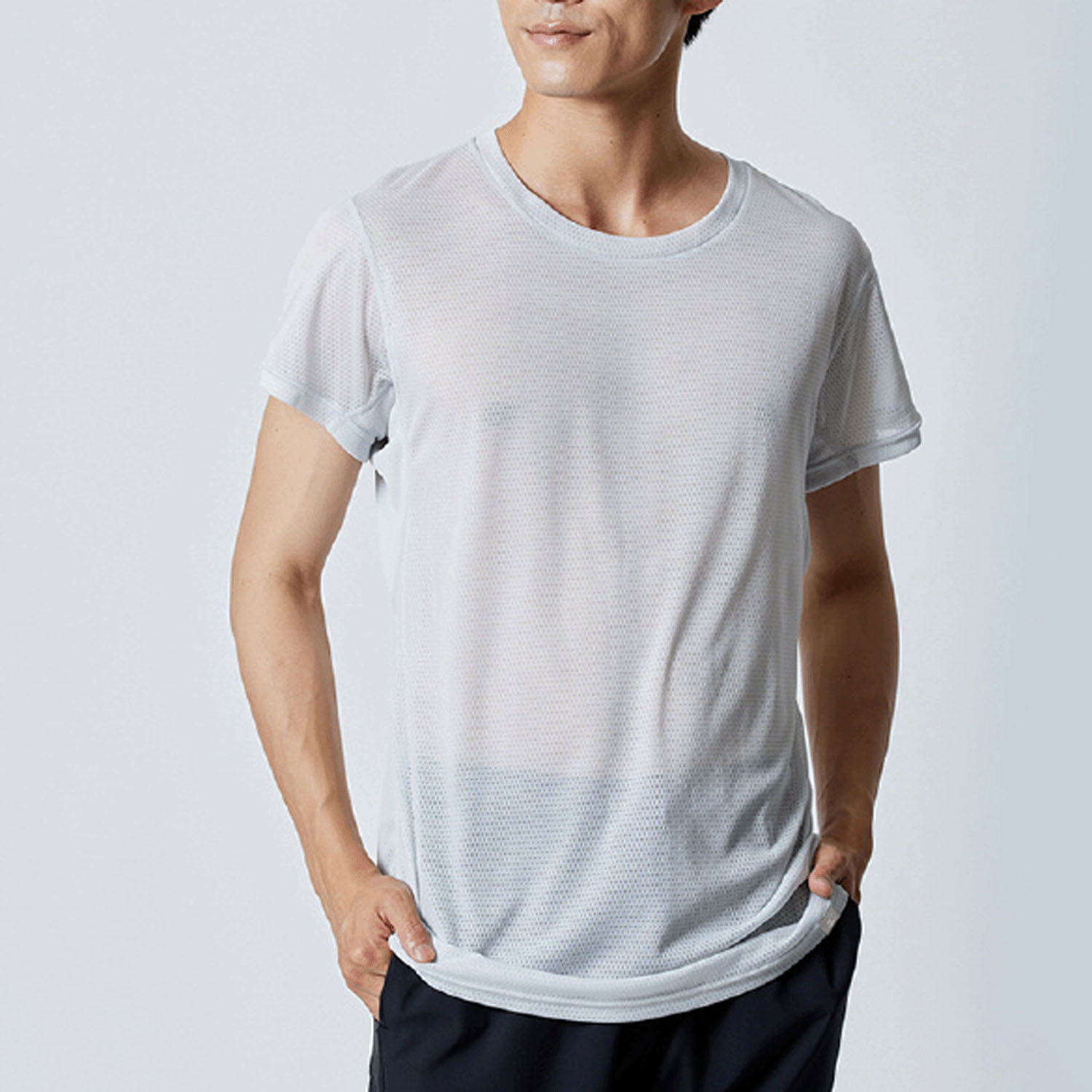 mizuno メンズ カルエアークルーネック半袖Tシャツ - 画像11