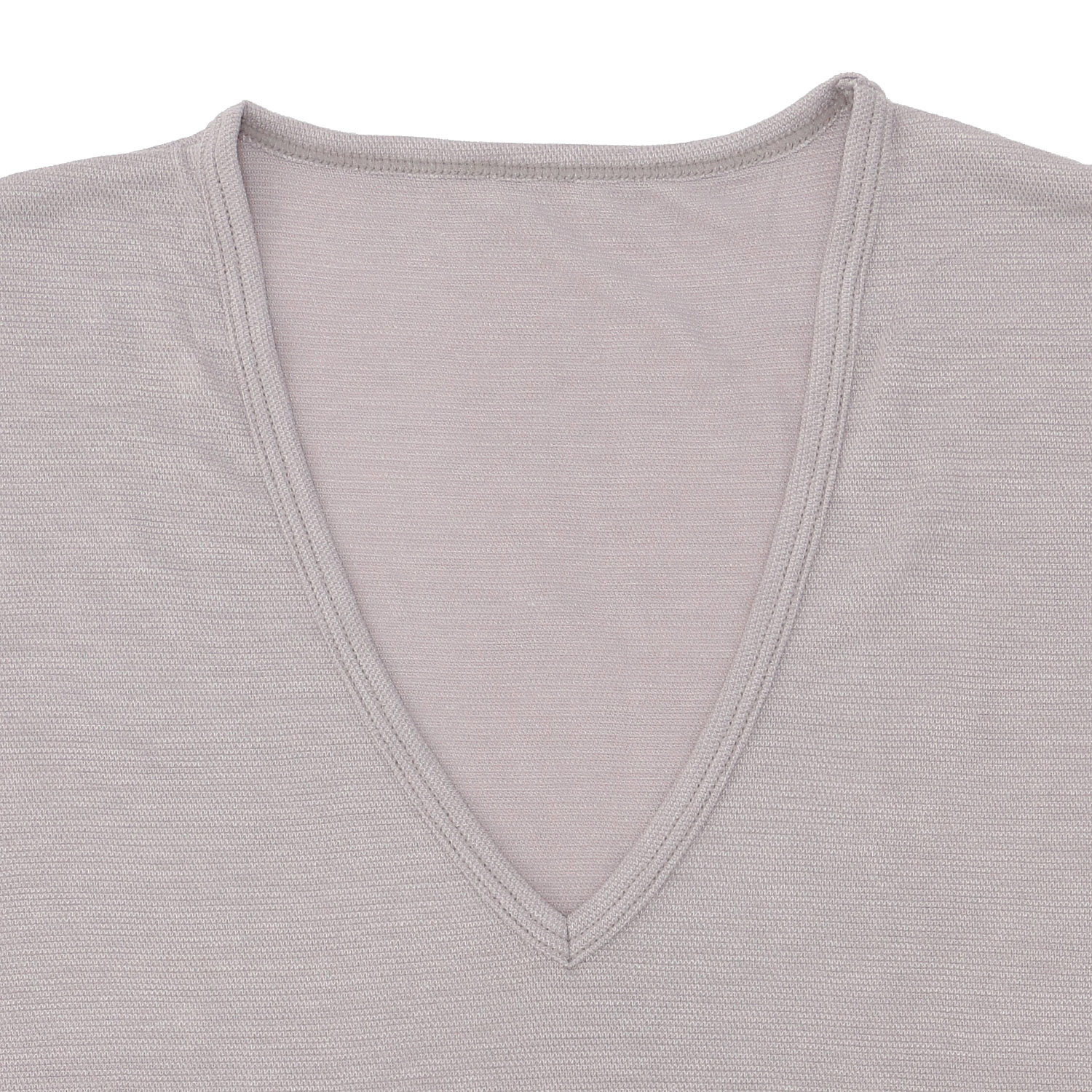 GUNZE アセドロン鹿の子 大きな汗取り付きスVネックスリーブレス - 画像3