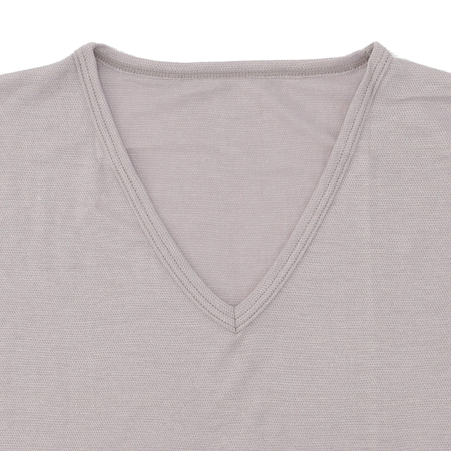 GUNZE アセドロン鹿の子VネックTシャツ - 画像3