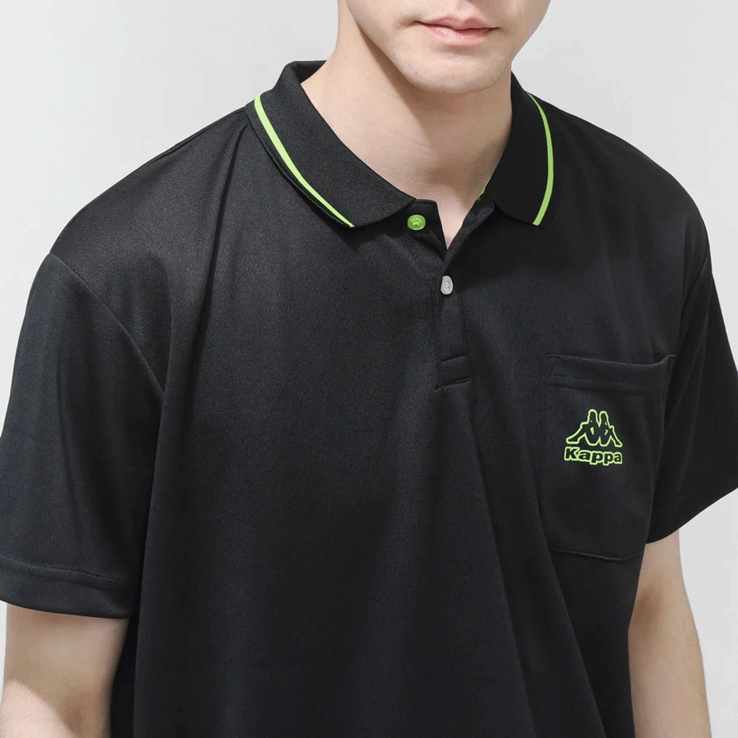 Kappa メンズ ラインデザインポロシャツ - 画像4