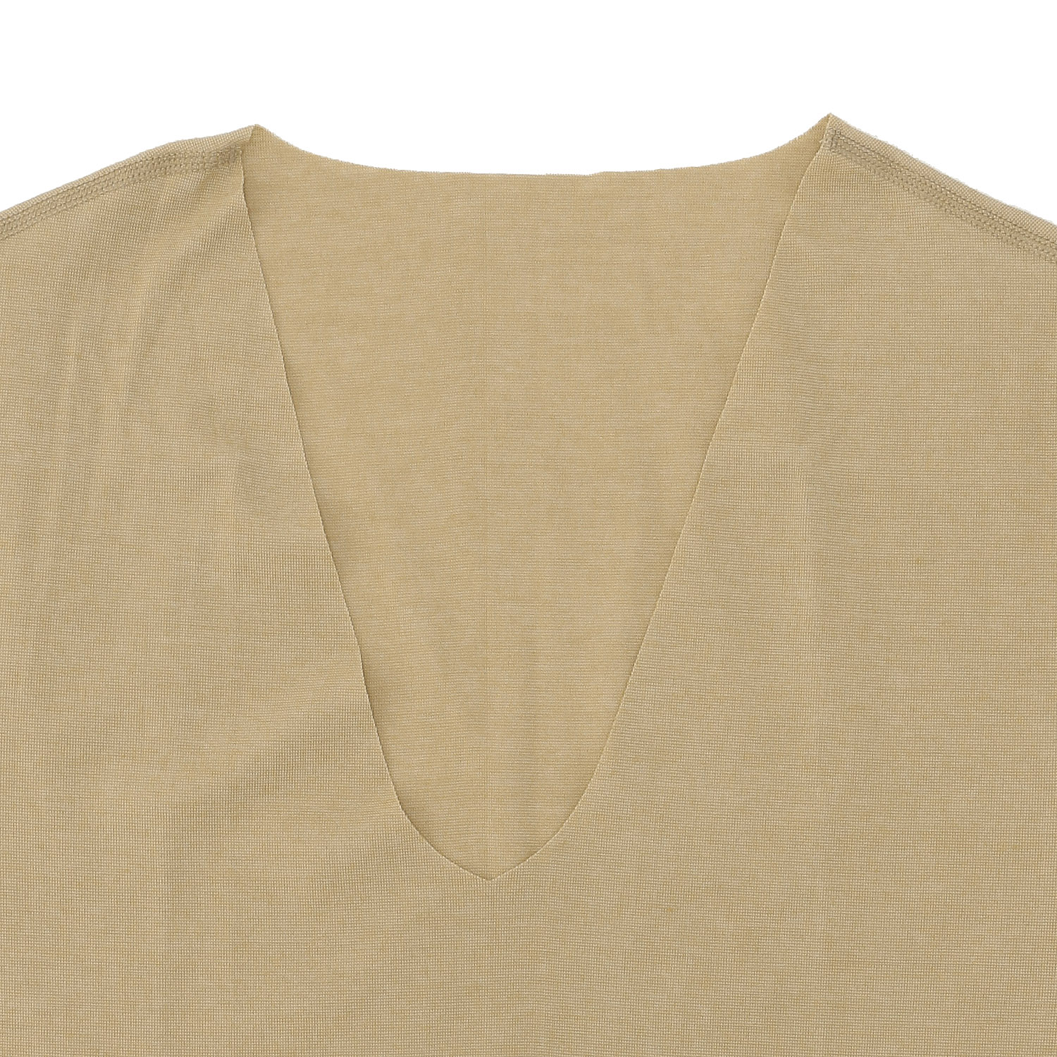 GUNNZE YG（ワイジー）カットオフVネック半袖シャツ - 画像4