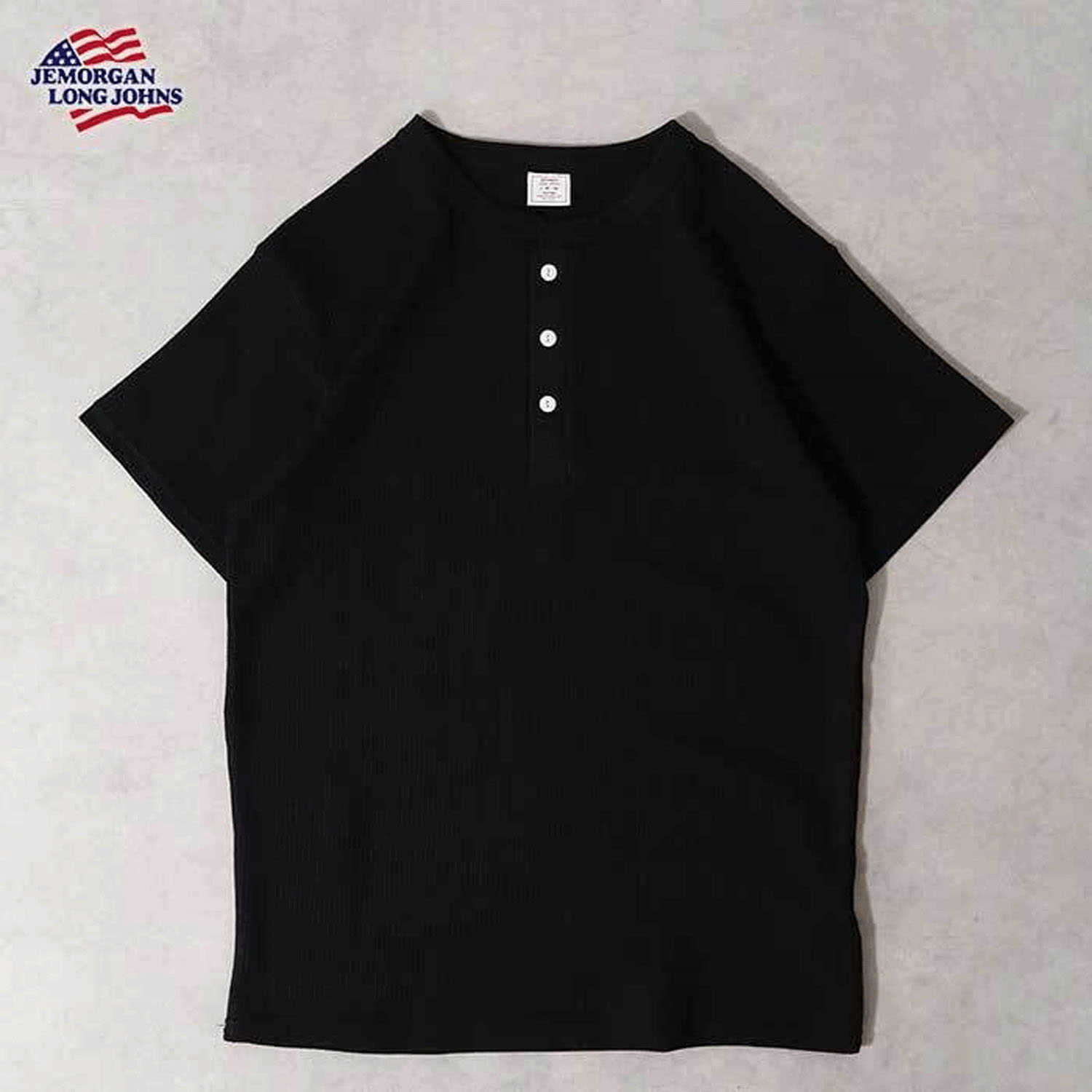 JEMORGAN（ジェイイーモーガン）ワッフルヘンリーネック半袖Tシャツ - 画像12