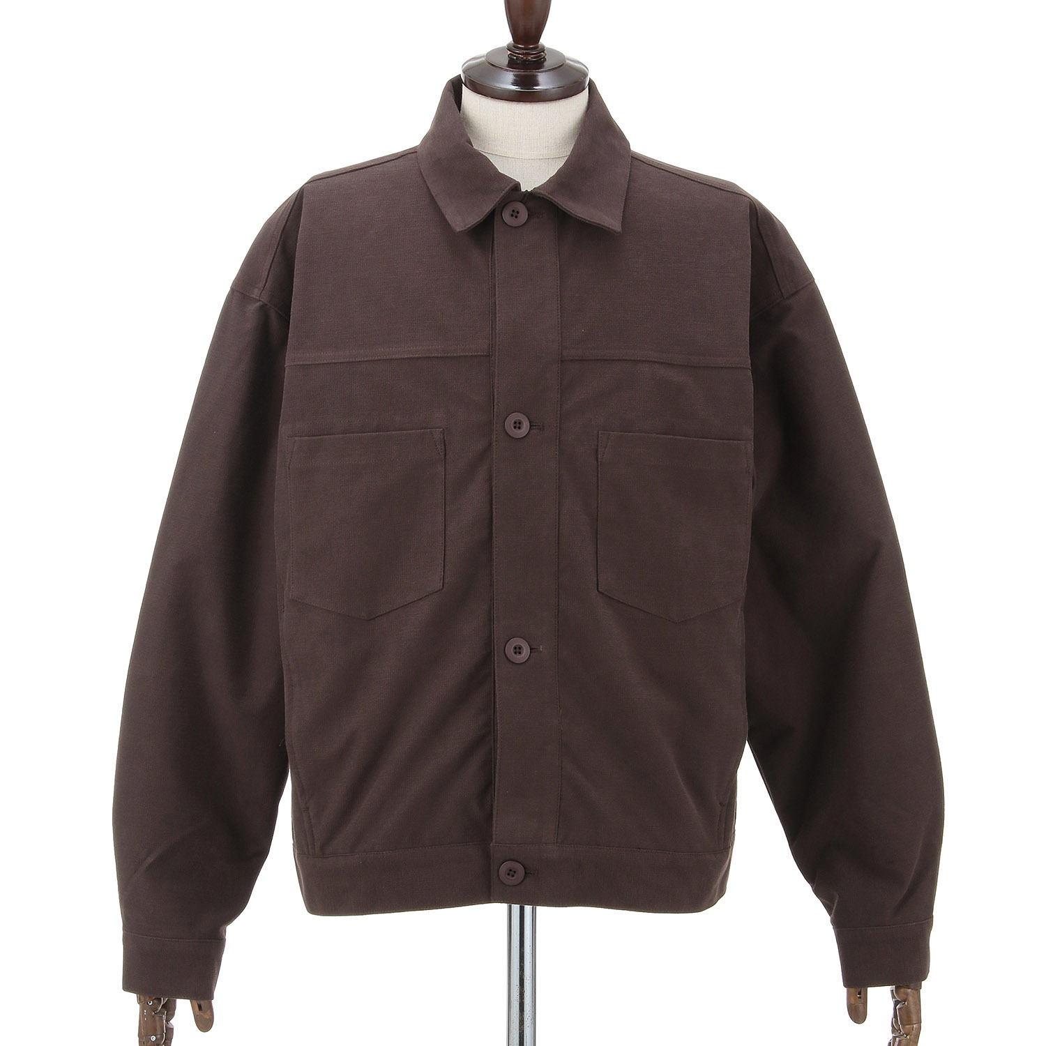BODY WILD ヴィンテージコットン ストレッチ シャツジャケット メンズ - 画像1