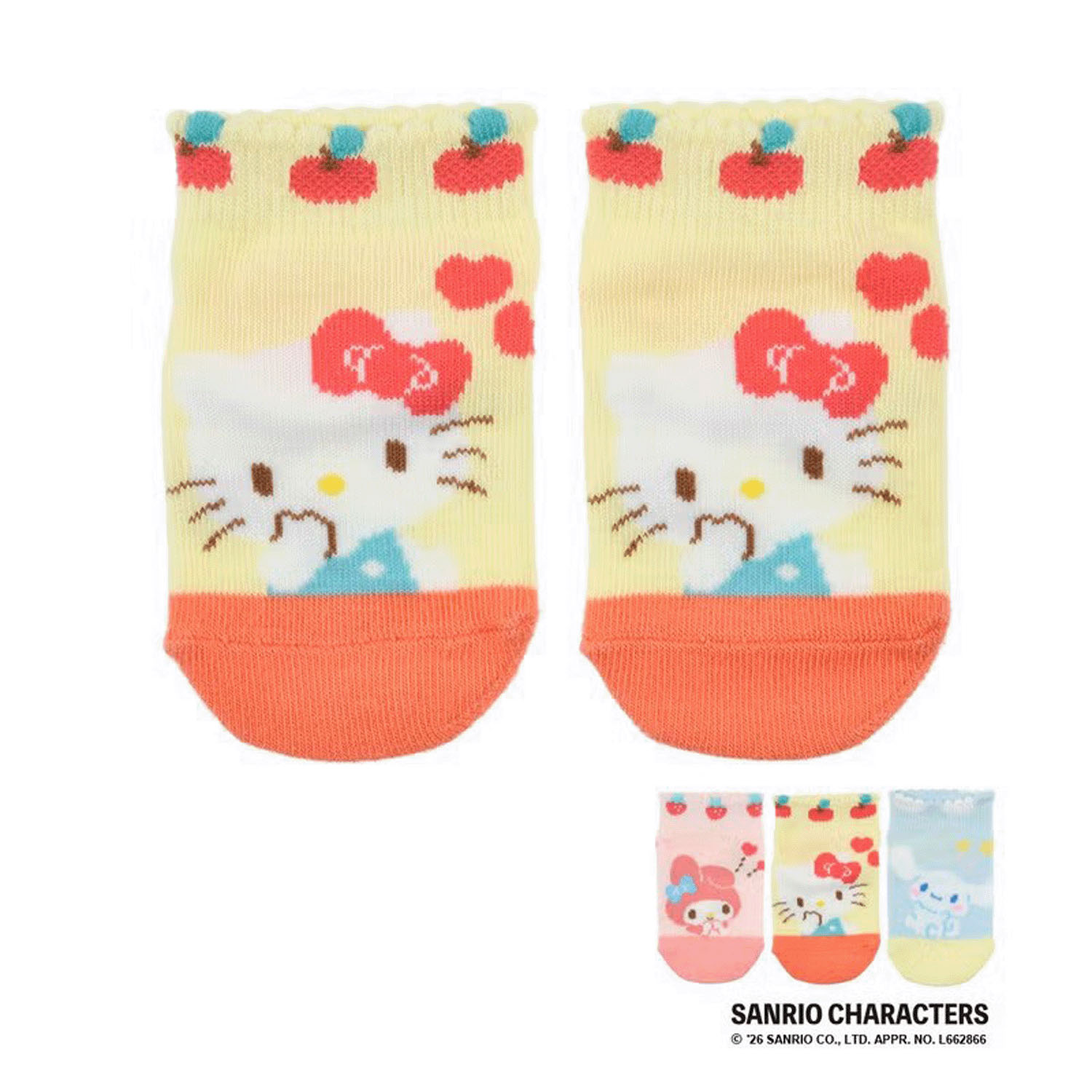 サンリオキャラクターズ スニーカー丈ベビー靴下
