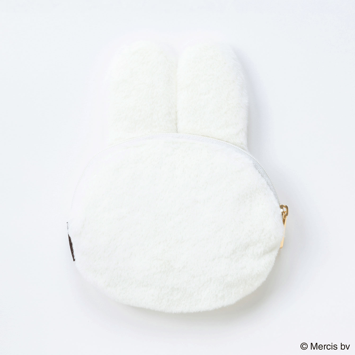 BRUNA FACE FUR ダイカットポーチ ホワイト - 画像2