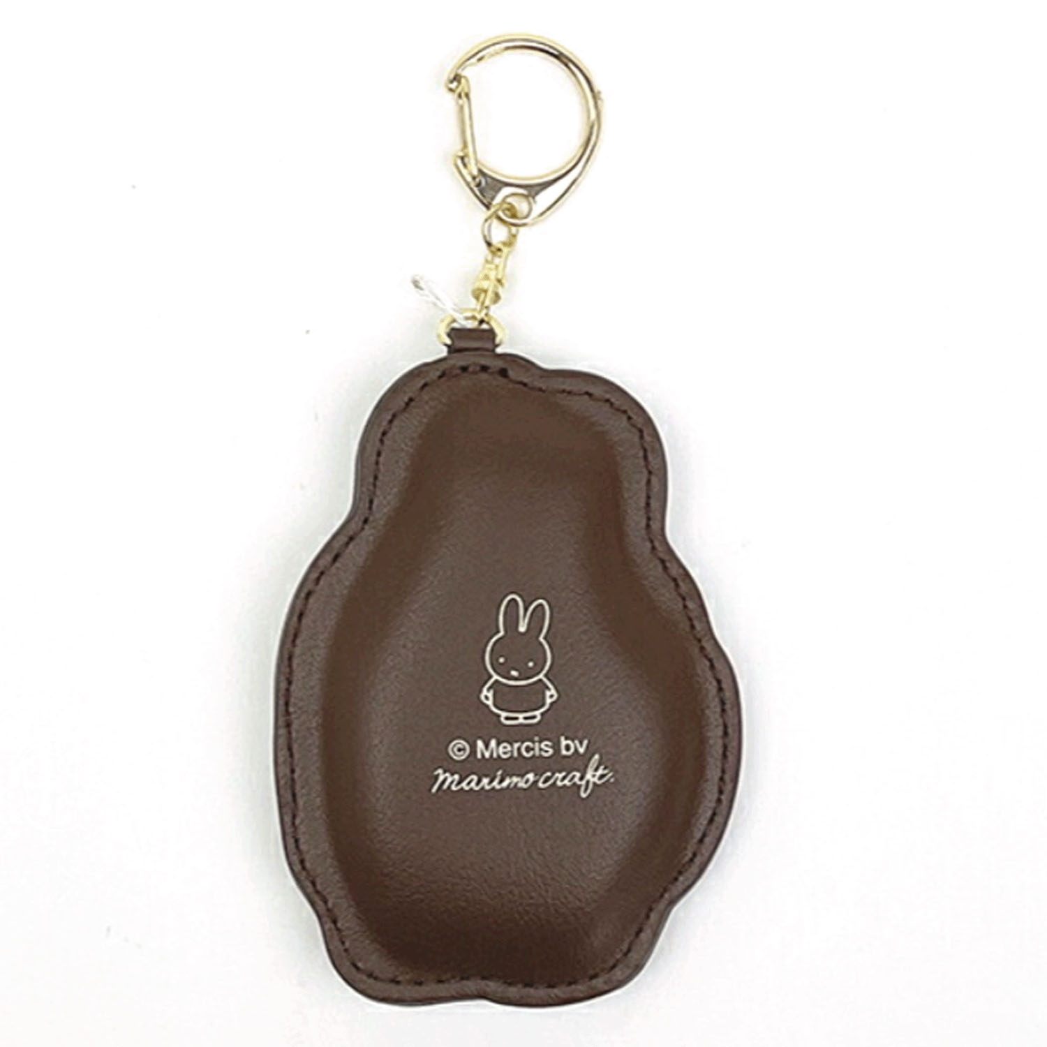 ミッフィーキーホルダー （ブラウン）キルティングチェックシリーズ - 画像2