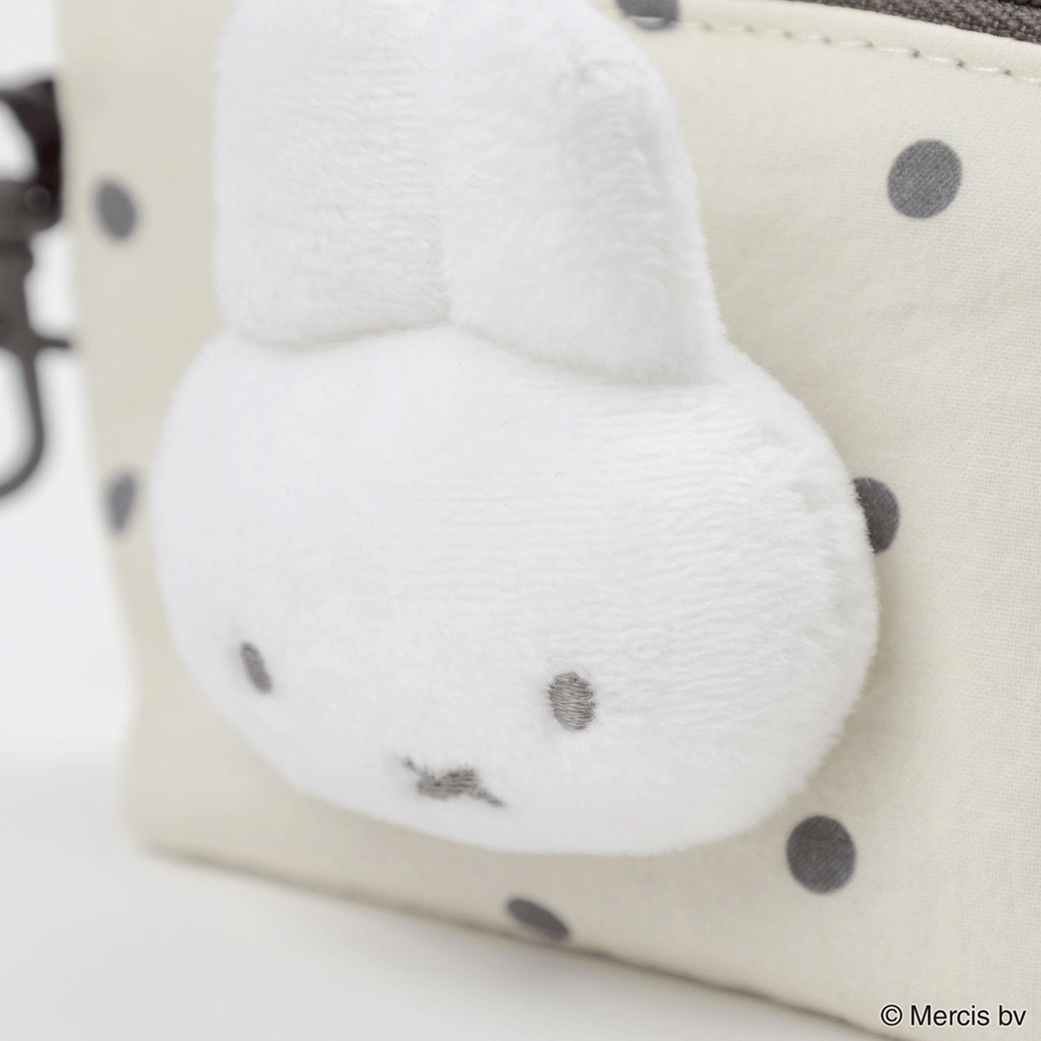 MIFFY DOT＆MASCOT マイクロ台形ポーチ アイボリー - 画像3