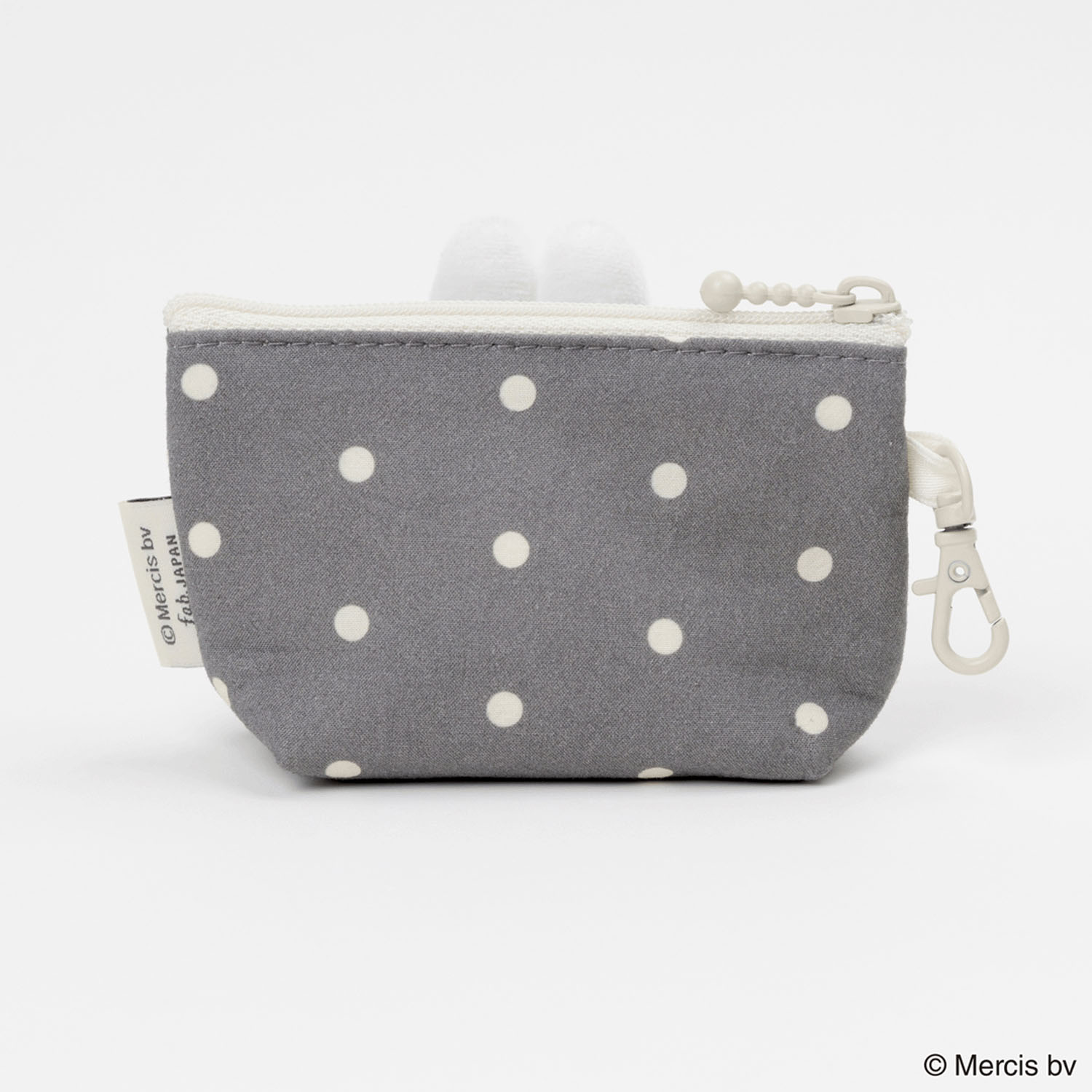 MIFFY DOT＆MASCOT マイクロ台形ポーチ グレー - 画像2
