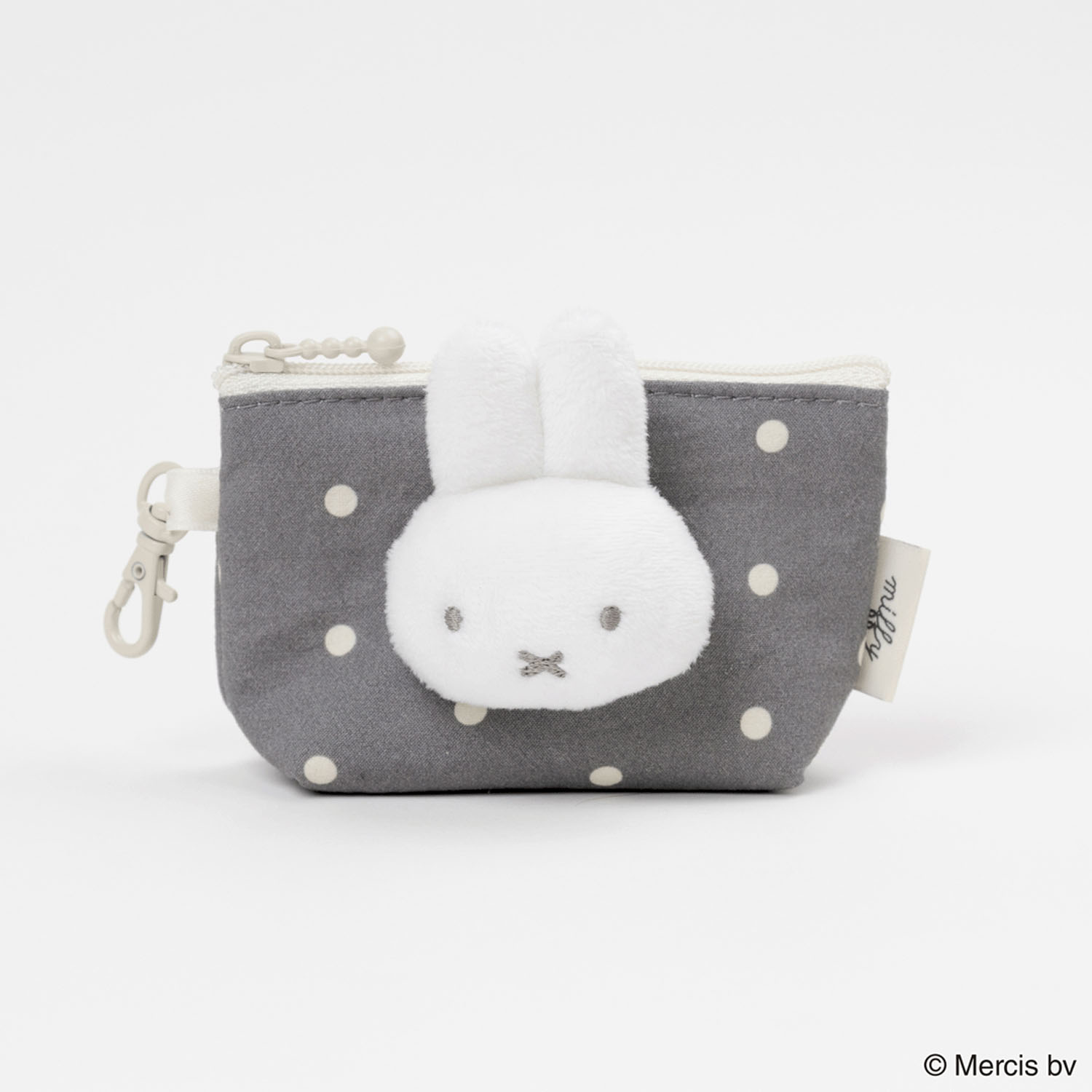 MIFFY DOT＆MASCOT マイクロ台形ポーチ グレー